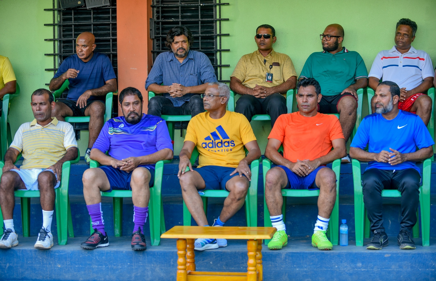 މާލެ: ނޮވެމްބަރު 14، 2018- އިބްރާހިމް މުހައްމަދު ސޯލިހް (އިބޫ) ރިޔާސީ އިންތިޚާބު ކާމިޔާބު ކުރައްވައި ސަރުކާރާ ހަވާލުވެ ވަޑައިގަތުމުގެ އުފާ ފާޅުކުރުމުގެ ގޮތުން ބާއްވާ ''ދުޅަހެޔޮ ހަށިހެޔޮ އީދު'' ކުޅިވަރު ފެސްޓިވަލް ފެށުމުގެ ގޮތުން ބޭއްވި ފަރިތަކުރުންތަކުގައި އިދިކޮޅު ކޯލިޝަންގެ އިސް ބޭފުޅުން ބައިވެރިވެ ވަޑައިގަންނަވަނީ. ---ފޮޓޯ: އަހުމަދު ނިޝާތު/މިހާރު