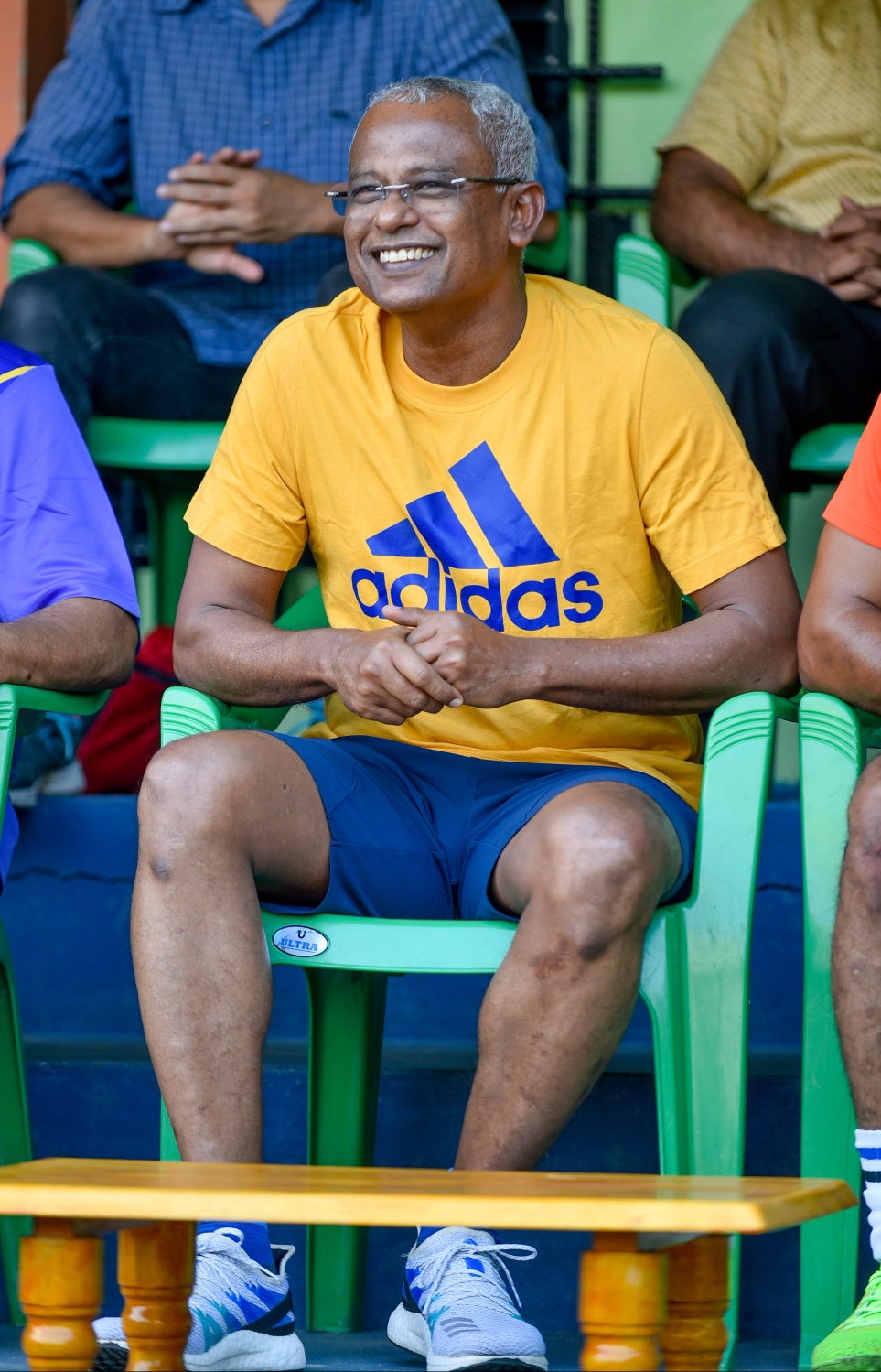 މާލެ: ނޮވެމްބަރު 14، 2018- އިބްރާހިމް މުހައްމަދު ސޯލިހް (އިބޫ) ރިޔާސީ އިންތިޚާބު ކާމިޔާބު ކުރައްވައި ސަރުކާރާ ހަވާލުވެ ވަޑައިގަތުމުގެ އުފާ ފާޅުކުރުމުގެ ގޮތުން ބާއްވާ ''ދުޅަހެޔޮ ހަށިހެޔޮ އީދު'' ކުޅިވަރު ފެސްޓިވަލް ފެށުމުގެ ގޮތުން ބޭއްވި ފަރިތަކުރުންތަކުގައި އިބޫ. ---ފޮޓޯ: އަހުމަދު ނިޝާތު/މިހާރު