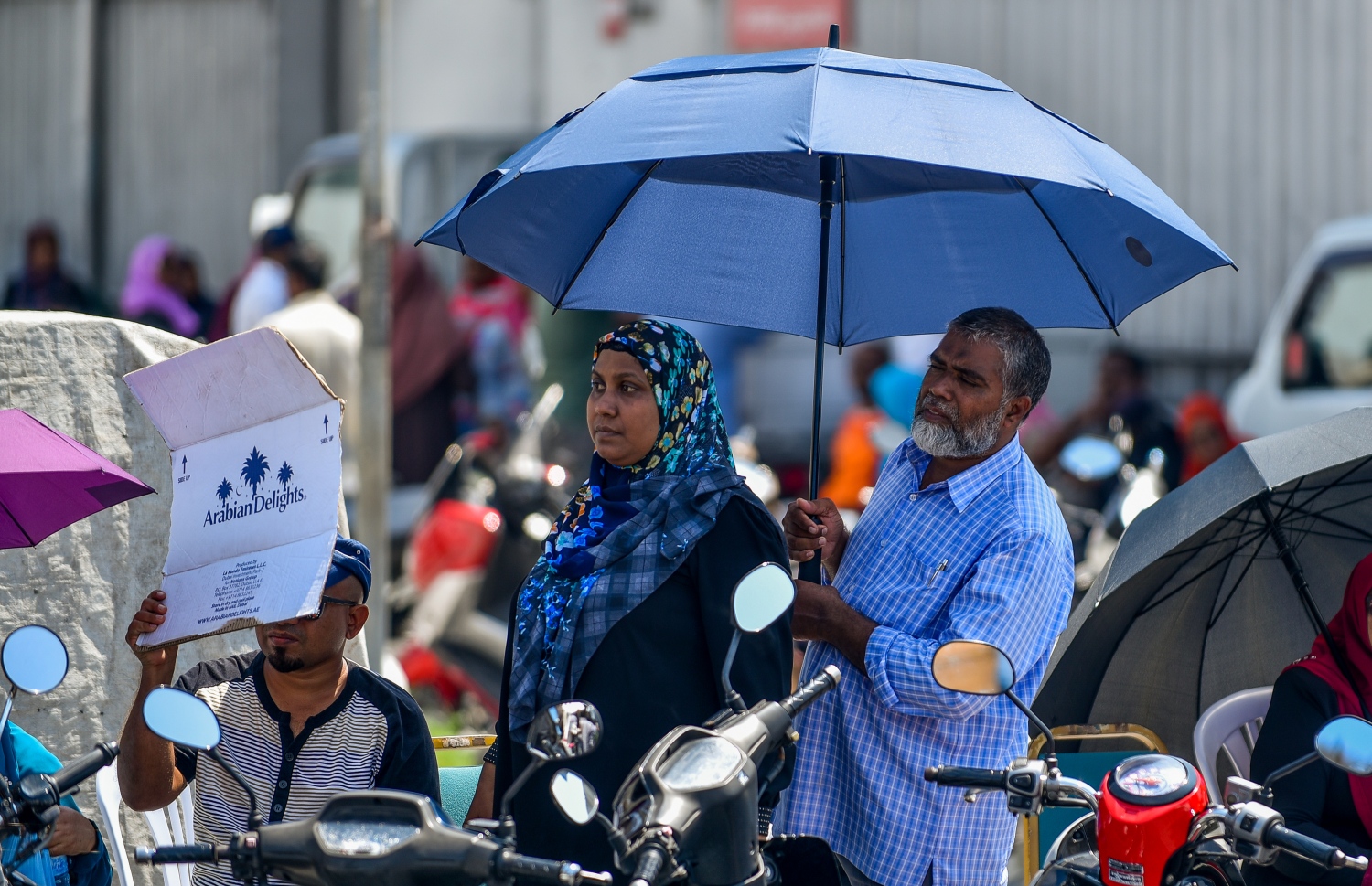 މާލެ: ނޮވެމްބަރު 17، 2018- "ހިޔާ މަޝްރޫއު" ދަށުން ފްލެޓް ލިބުނު މީހުން އެކަމުގެ ލިޔުން ހޯދަންހައުސިން މިނިސްޓްރީ ކައިރިއަށް އެއްވެފައި. ސަރުކާރު ބަދަލުވުމުގެ ކުރިން ލިޔުން ހަވާލުކުރާނެ ކަމަށް ބުނި ނަމަވެސް ވަގުތު ކުޑަތަންވި އިރު ވެސް އެތައް ސަތޭކަ ބަޔަކު ކިޔޫގައި، އެތައް އިރެއް ހޭދަކުރަން ޖެހުމުން އަންނަނީ ނުރުހުން ފާޅުކުރަމުން. ---ފޮޓޯ: އަހުމަދު ނިޝާތު/މިހާރު