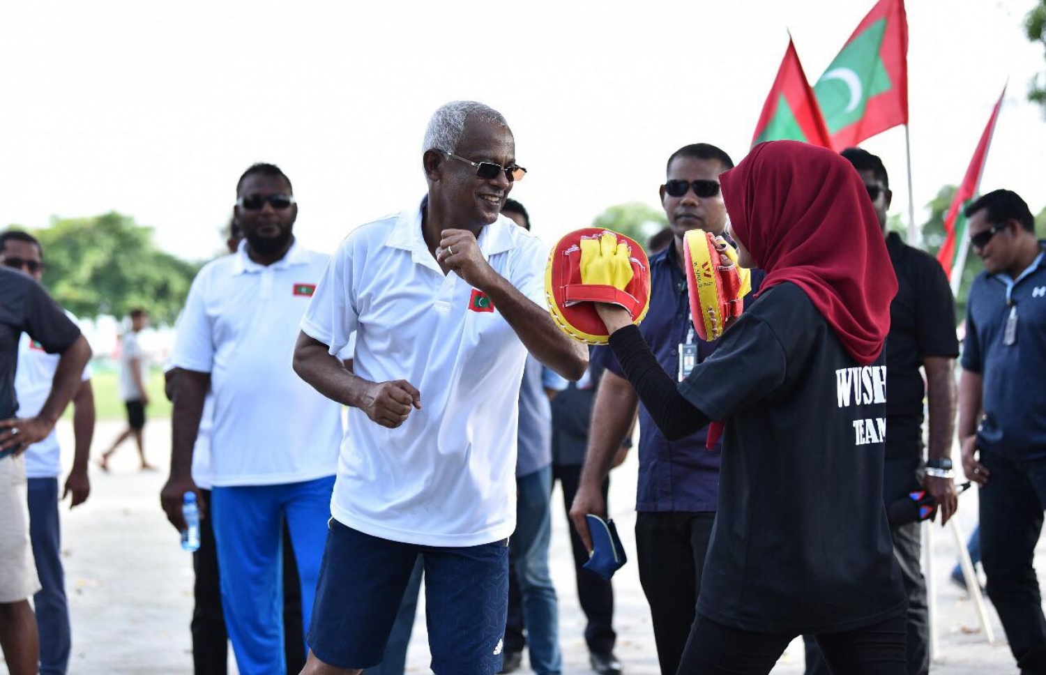 ރައީސް އިބްރާހިމް މުހައްމަދު ސޯލިހް ކުޅިވަރެއް ކުޅުއްވަނީ. --- ފޮޓޯ: އަހުމަދު ނިޝާތު/ މިހާރު