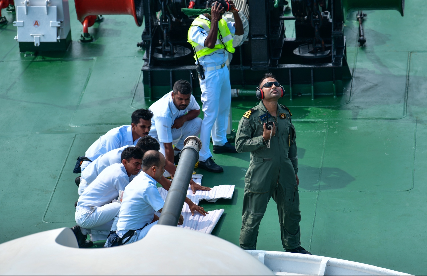 މާލެ: ނޮވެމްބަރު 27، 2018: އިންޑިޔާ އަދި ސްރީލަންކާއާ ގުޅިގެން ރާއްޖޭގައި ހިންގާ "ދޯސްތީ" ގެ ތަމްރީނުތަކުގެ ތެރެއިން.-- ފޮޓޯ: ނިޝާން އަލީ /މިހާރު