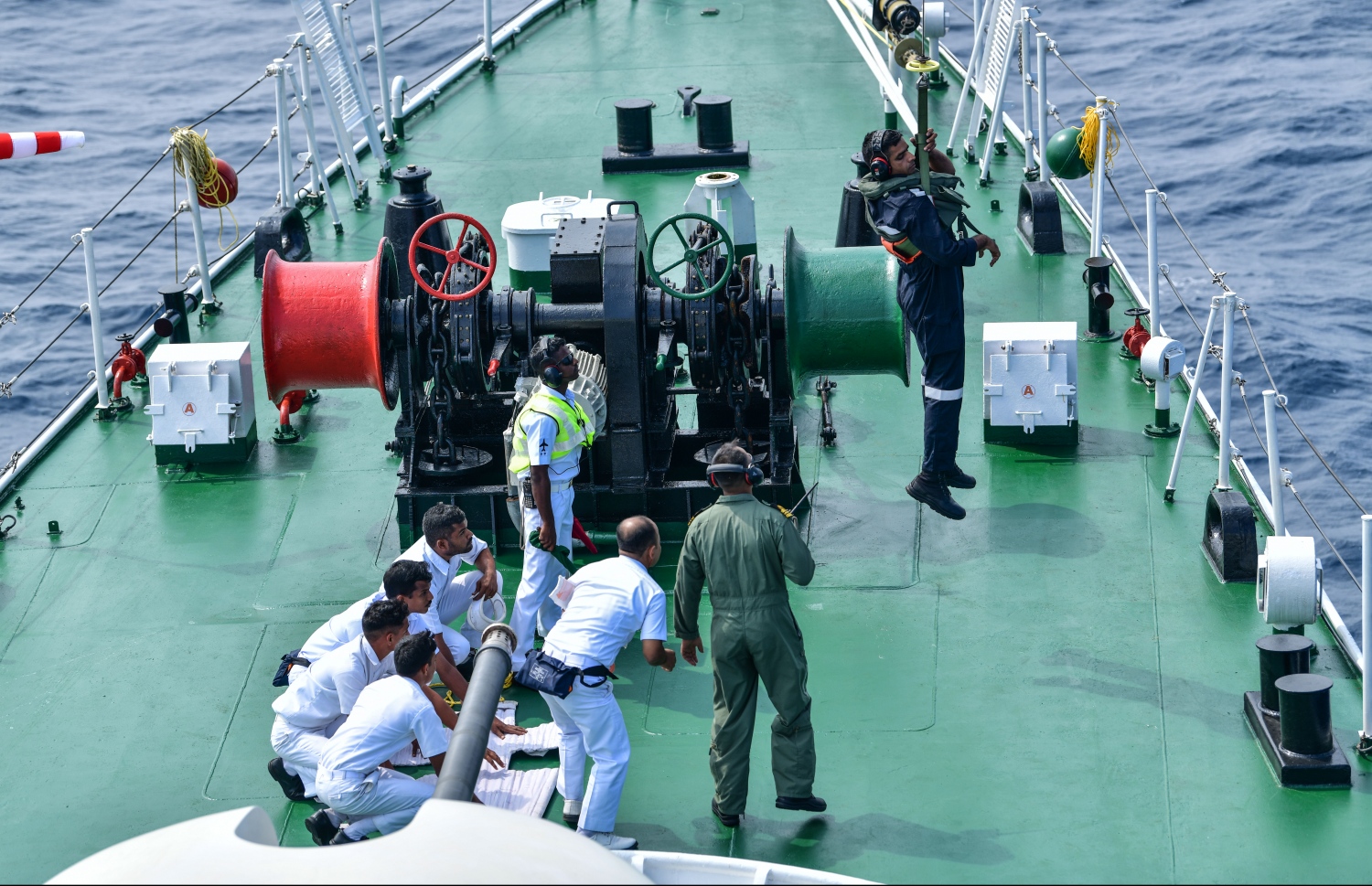 މާލެ: ނޮވެމްބަރު 27، 2018: އިންޑިޔާ އަދި ސްރީލަންކާއާ ގުޅިގެން ރާއްޖޭގައި ހިންގާ "ދޯސްތީ" ގެ ތަމްރީނުތަކުގެ ތެރެއިން.-- ފޮޓޯ: ނިޝާން އަލީ /މިހާރު