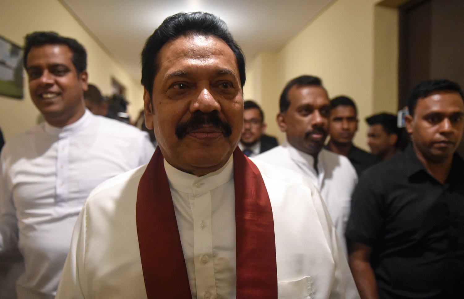 ބޮޑުވަޒީރު މަހިންދާ ރާޖަޕަކްސާ. --ފޮޓޯ:އޭއެފްޕީ