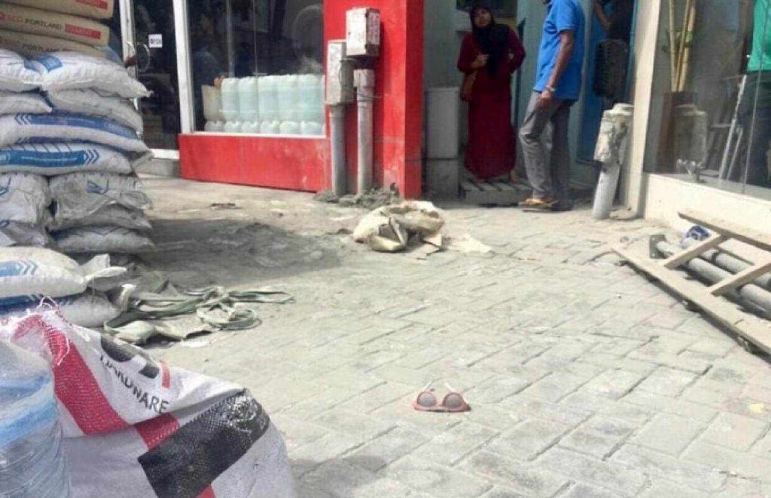 ޖިއާންގެ ގަޔަށް ސިމެންތި ބަސްތާ ވެއްޓުނު ސަރަހައްދު