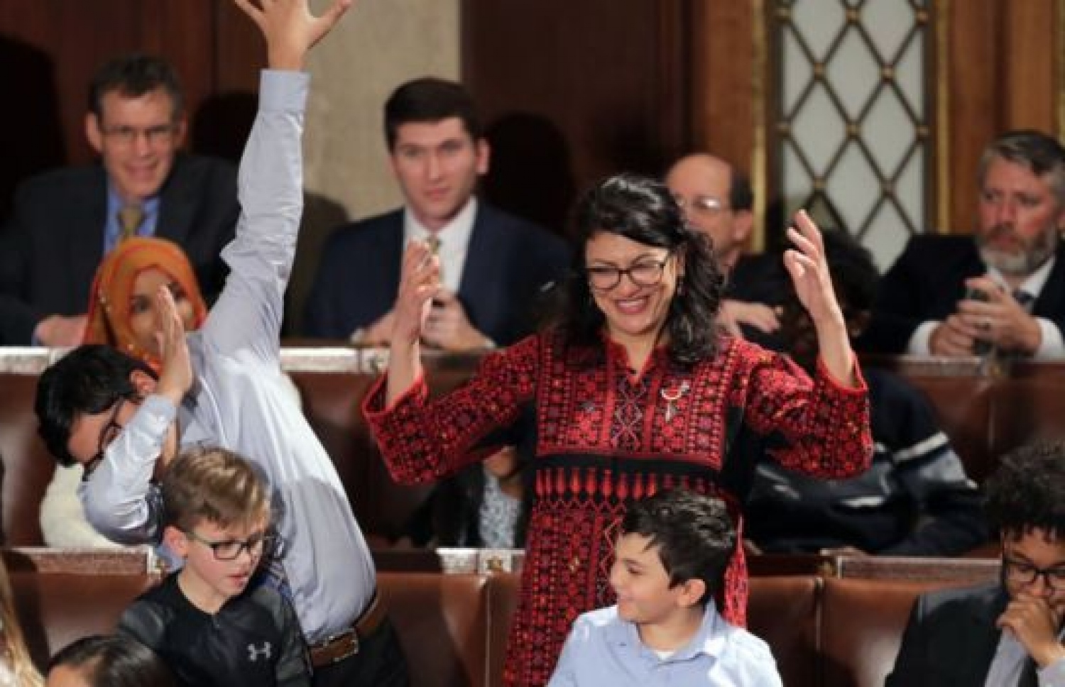 ކޮންގްރެސްގެ ދަށު ގޭގެ ރައީސް ހޮވުމުގެ ވޯޓުގައި ރާޝިދާ ތަލީބް. --ފޮޓޯ:ގެޓީ އިމޭޖަސް