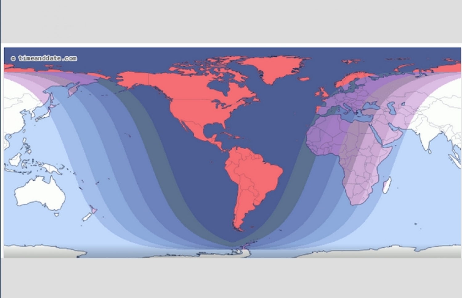 ހަނދުކޭތަ އާއި ބްލަޑް މޫން ފެންނާނެ ގައުމުތައް ހައިލައިޓްކޮށްފައި. މުށި ރަތްކުލައިން ފާހަގަކޮށްފައި އެ ވަނީ ކޭތަ ހިފަން ފެށީންސުރެ ނިމެންދެން ފެންނާނެ ސަރަހައްދުތައް.