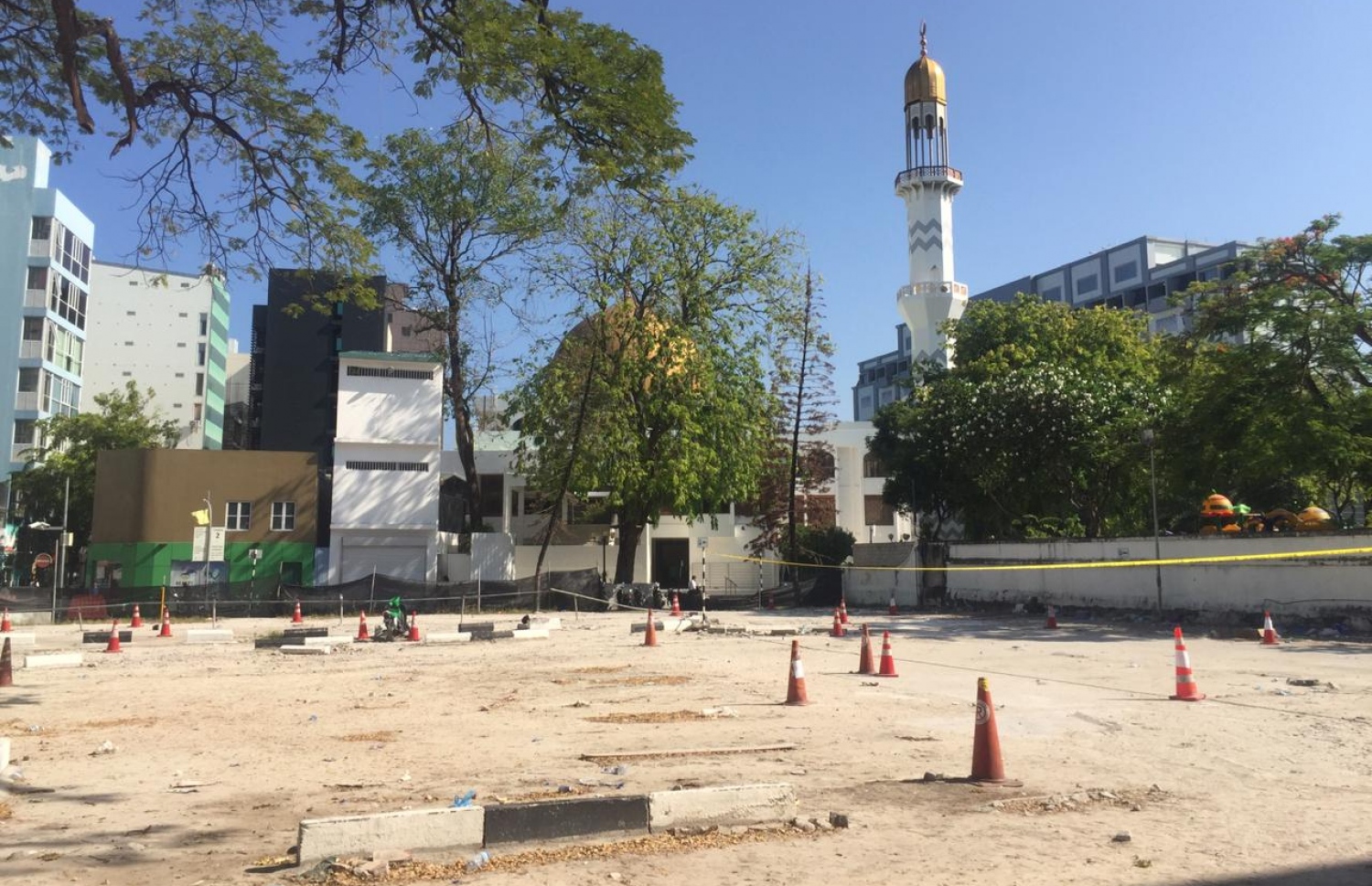 ކަޅުވަކަރު މިސްކިތް ބެހެއްޓުމަށް ހުސްކުރާ ސަރަހައްދު-- ފޮޓޯ: އަހުމަދު ނިޝާތު/މިހާރު