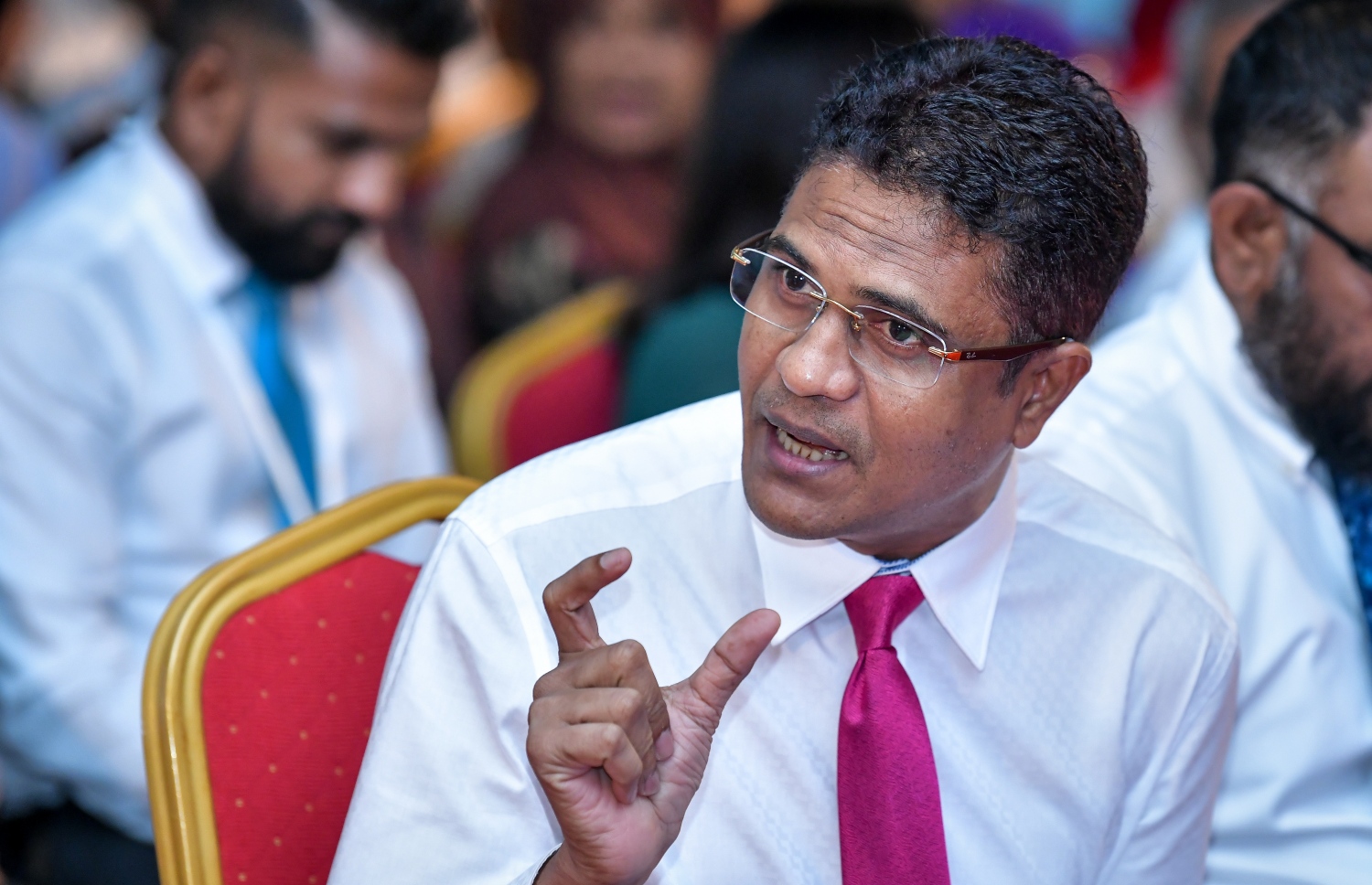 ޕީއެންސީގެ ނައިބު ރައީސް ނިހާން: ބަންޑާރަ ނައިބު ރިފްއަތު ޖަވާބުދާރީވާން ޖެހޭ ގިނަ ކަންކަން އެބަހުރި ކަމަށް ނިހާން ވިދާޅުވި.---ފޮޓޯ: މިހާރު