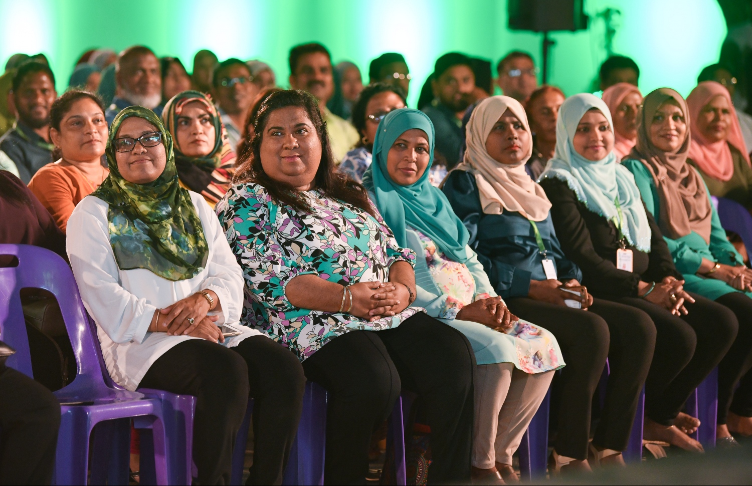 މާލެ: ޖެނުއަރީ 30، 2019- ރާއްޖޭގައި ތިން ވަނަ އަށް އެންމެ ދުވަސްވީ ސްކޫލު ކަމަށްވާ އަމީނިއްޔާ ސްކޫލަށް 75 އަހަރު ފުރުން ފާހަގަކުރުމުގެ ގޮތުން ބޭއްވި ހާއްސަ ހަފްލާގެ ތެރެއިން.---ފޮޓޯ: ހުސައިން ވަހީދު/މިހާރު