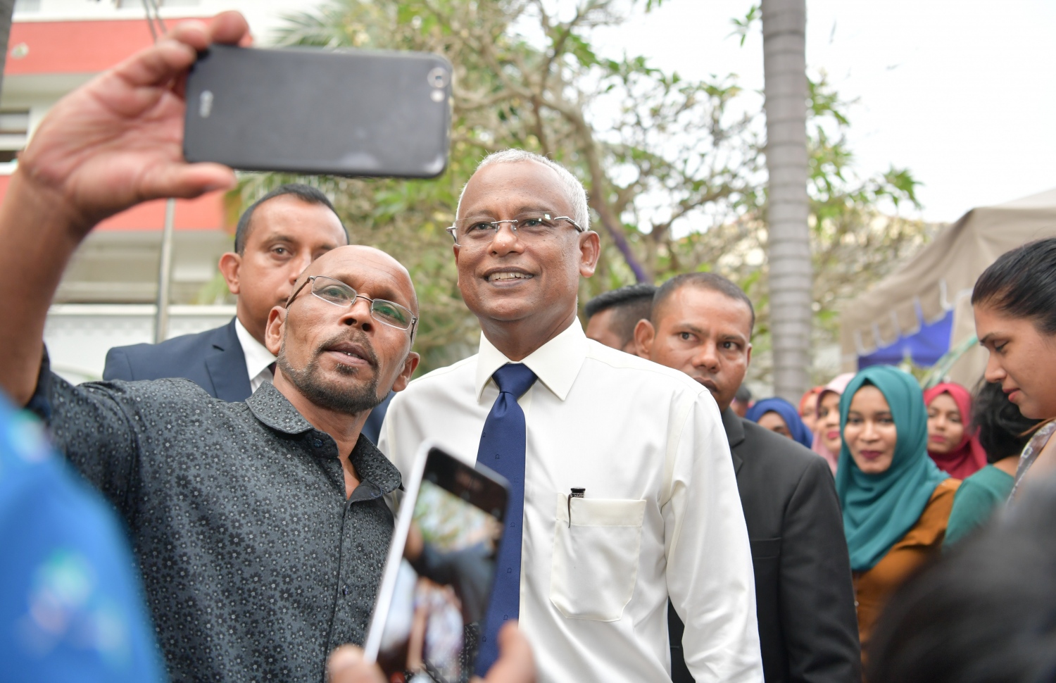 ކޮލަމްބޯ، ފެބްރުއަރީ 3، 2019: ސްރީ ލަންކާގައި އުޅޭ ދިވެހިންނާ ރައީސް އިބްރާހިމް މުހައްމަދު ސޯލިހް މިއަދު ބައްދަލު ކުރައްވަނީ.  --ފޮޓޯ:ރައީސް އޮފީސް