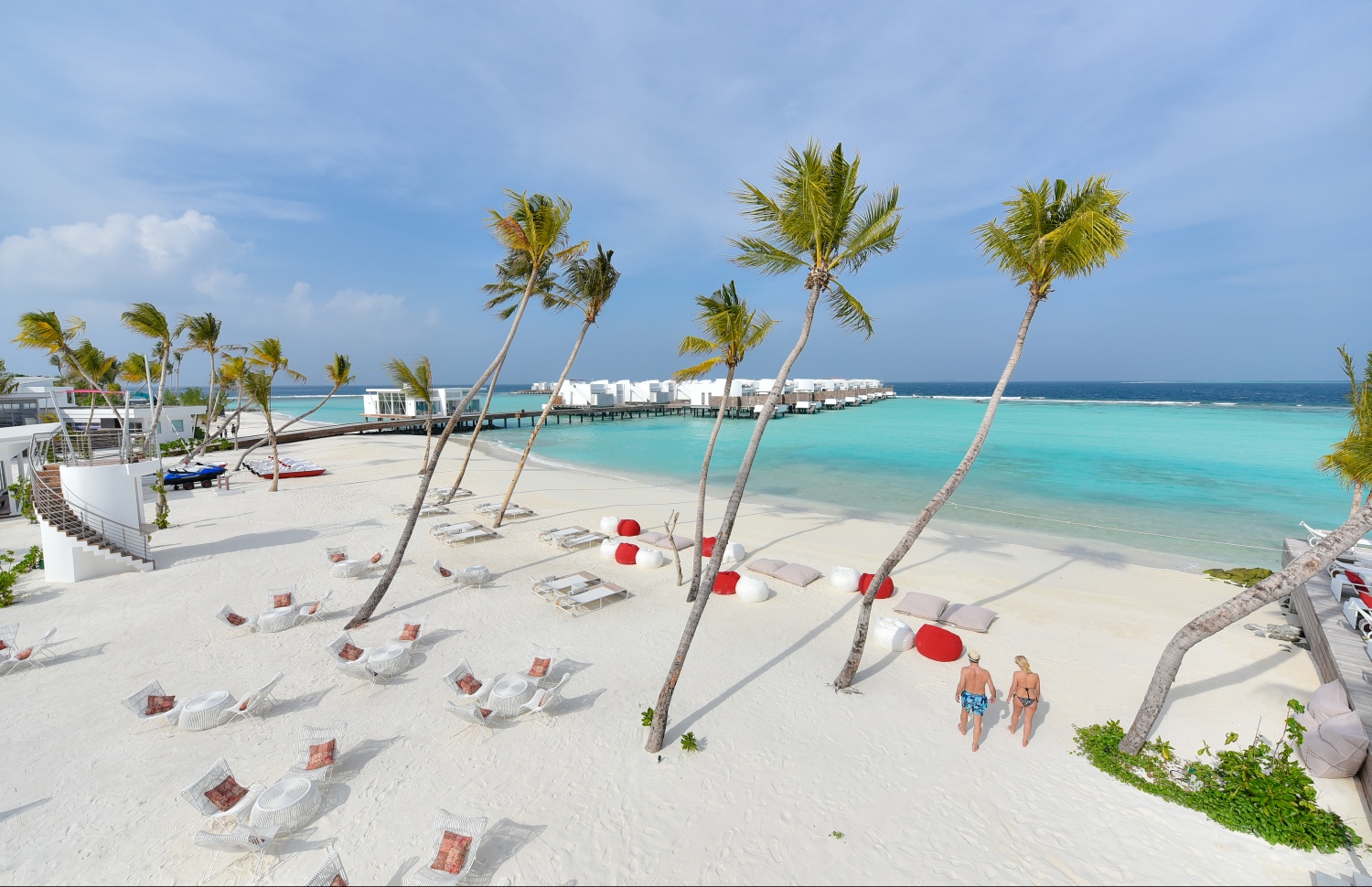 ލަކްސްގެ ފަރާތުން ރާއްޖޭގައި ހުޅުވި ދެވަނަ ރިސޯޓު ކަމަށްވާ ލަކްސް ނޯތު މާލެ ރިސޯޓުގެ އަތިރިމަތި ސަރަހައްދު---ފޮޓޯ: ހުސައިން ވަހީދު/މިހާރު