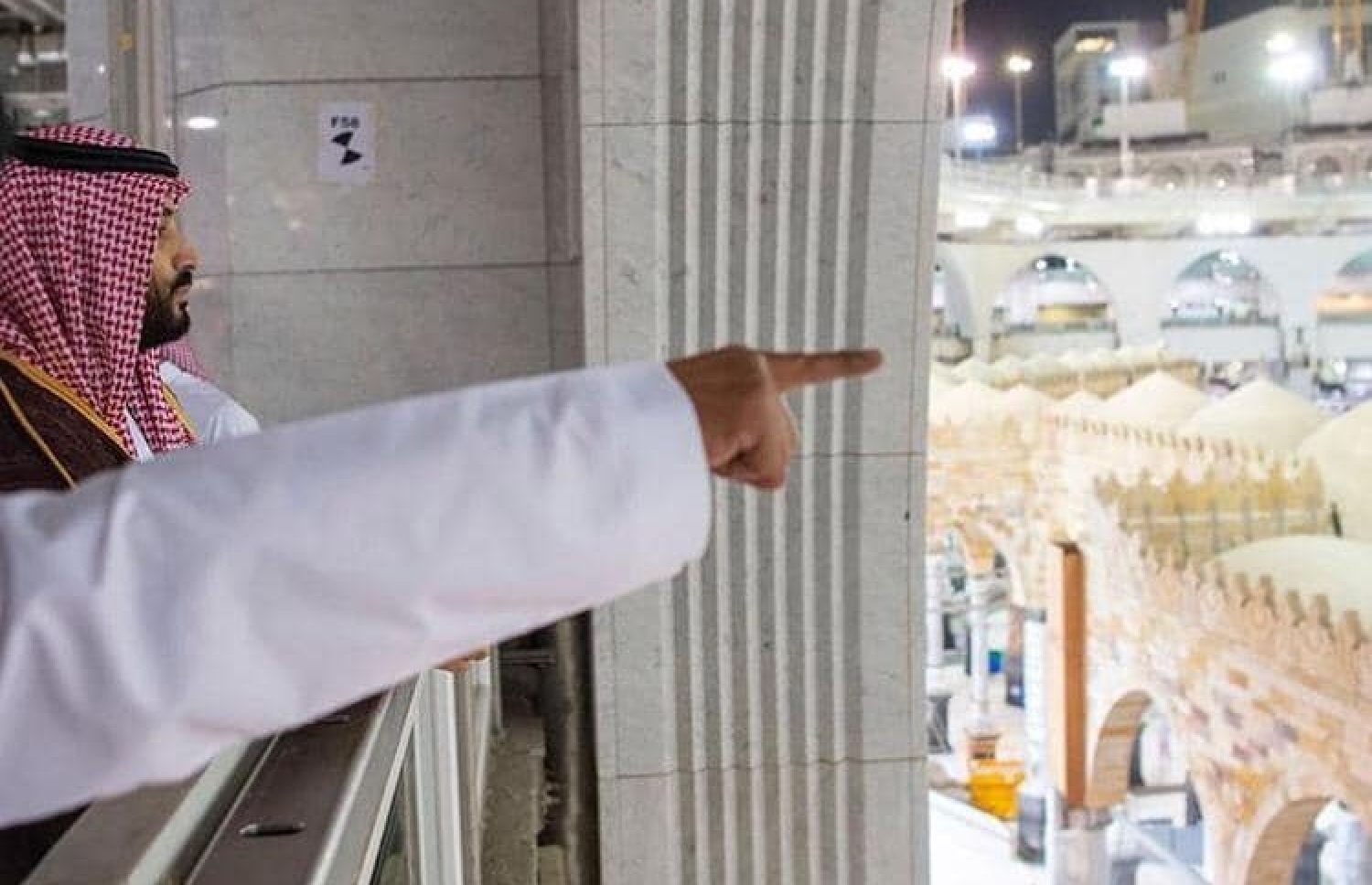 މައްކާ، ފެބްރުއަރީ 12، 2019: ޕްރިންސް މުހައްމަދު މައްކާގެ ހަރަމްފުޅު ބޮޑު ކުރުމުގެ މަސައްކަތް ކުރިއަށްދާ ގޮތް ބައްލަވާލައްވަނީ.