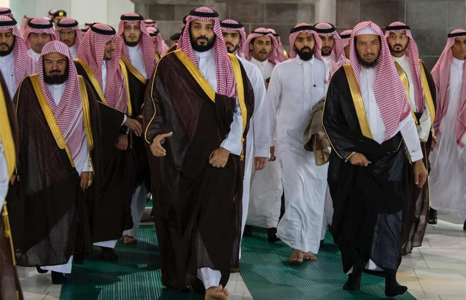 މައްކާ، ފެބްރުއަރީ 12، 2019: ޕްރިންސް މުހައްމަދު މައްކާގެ ހަރަމްފުޅުގައި.