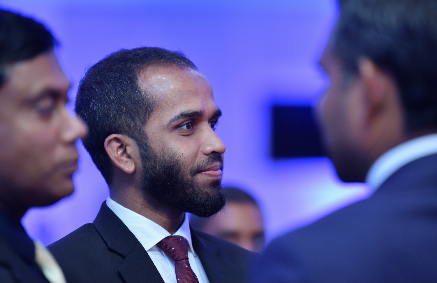 މާލެ: ފެބުރުއަރީ 19، 2019: ޝަރުއީ ދާއިރާ މިނިވަންކުރުމާއި ހަރުދަނާކުރުމާ ގުޅޭގޮތުން ބާއްވާ ސެމިނާ ފެށުމުގެ ރަސްމިއްޔާތުގައި ފަނޑިޔާރު ހައިލަމް ބައިވެރިވެވަޑައިގަންނަވަނީ---. ފޮޓޯ: ހުސައިން ވަހީދު/މިހާރު