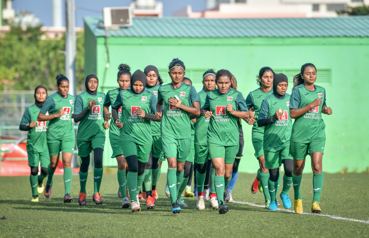 ގައުމީ އަންހެން ޓީމުގެ ފަރިތަކުރުންތަކުގެ ތެރެއިން. -- ފޮޓޯ: ނިޝާން އަލީ/ މިހާރު