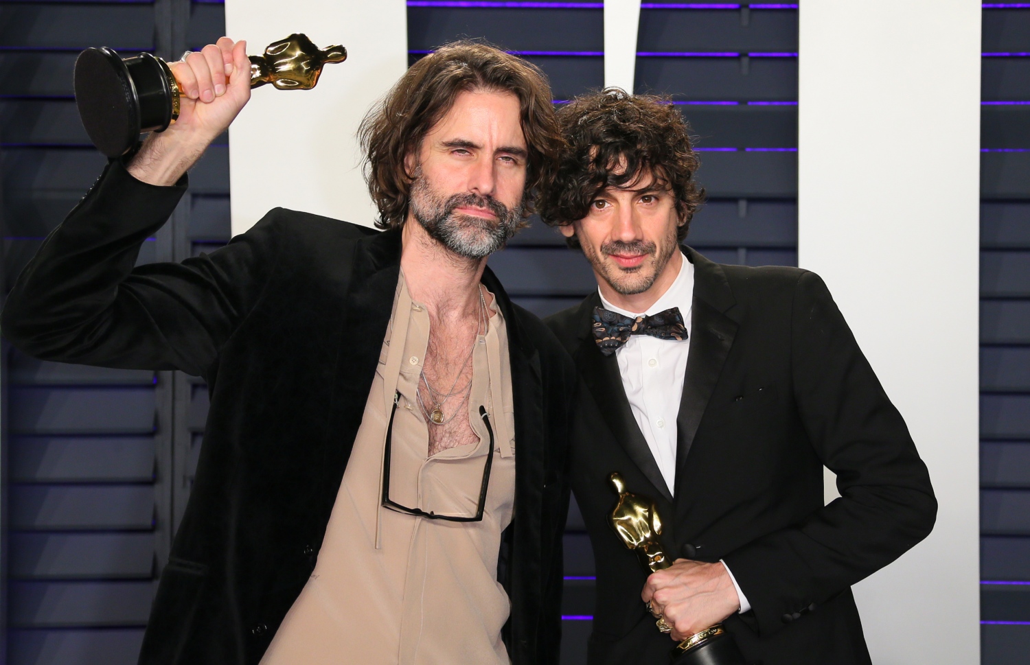 ފެބްރުއަރީ 25، 2019: އޮސްކާ އެވޯޑްސްގެ އެންމެ މޮޅު އޮރިޖިނަލް ސޯންގް: ޝެލޯ (އަ ސްޓާ އިޒް ބޯން/ލޭޑީ ގާގާ) ގެ އެންޑްރޫ ވިއަޓް (ވ) އަދި އެންތަނީ ރޮސޮމަންޑޯ އެވޯޑާ އެކު. --ފޮޓޯ:އޭއެފްޕީ