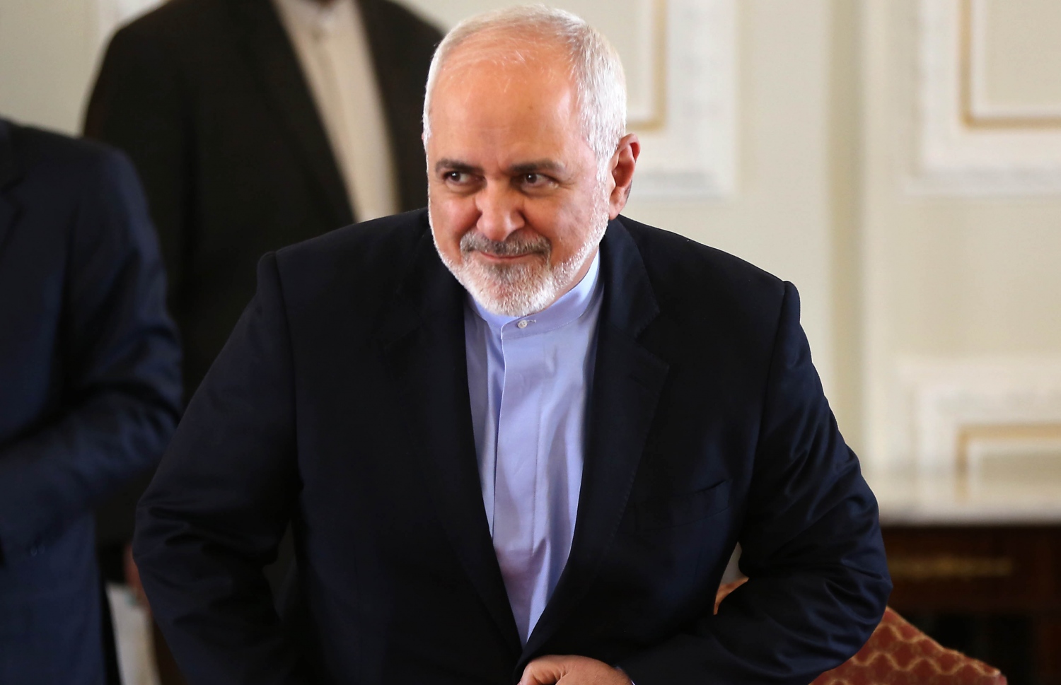 އިސްތިއުފާ ދެއްވި އީރާނުގެ ޚާރިޖީ ވަޒީރު ޖާވަދް ޒަރީފް. --ފޮޓޯ:އޭއެފްޕީ