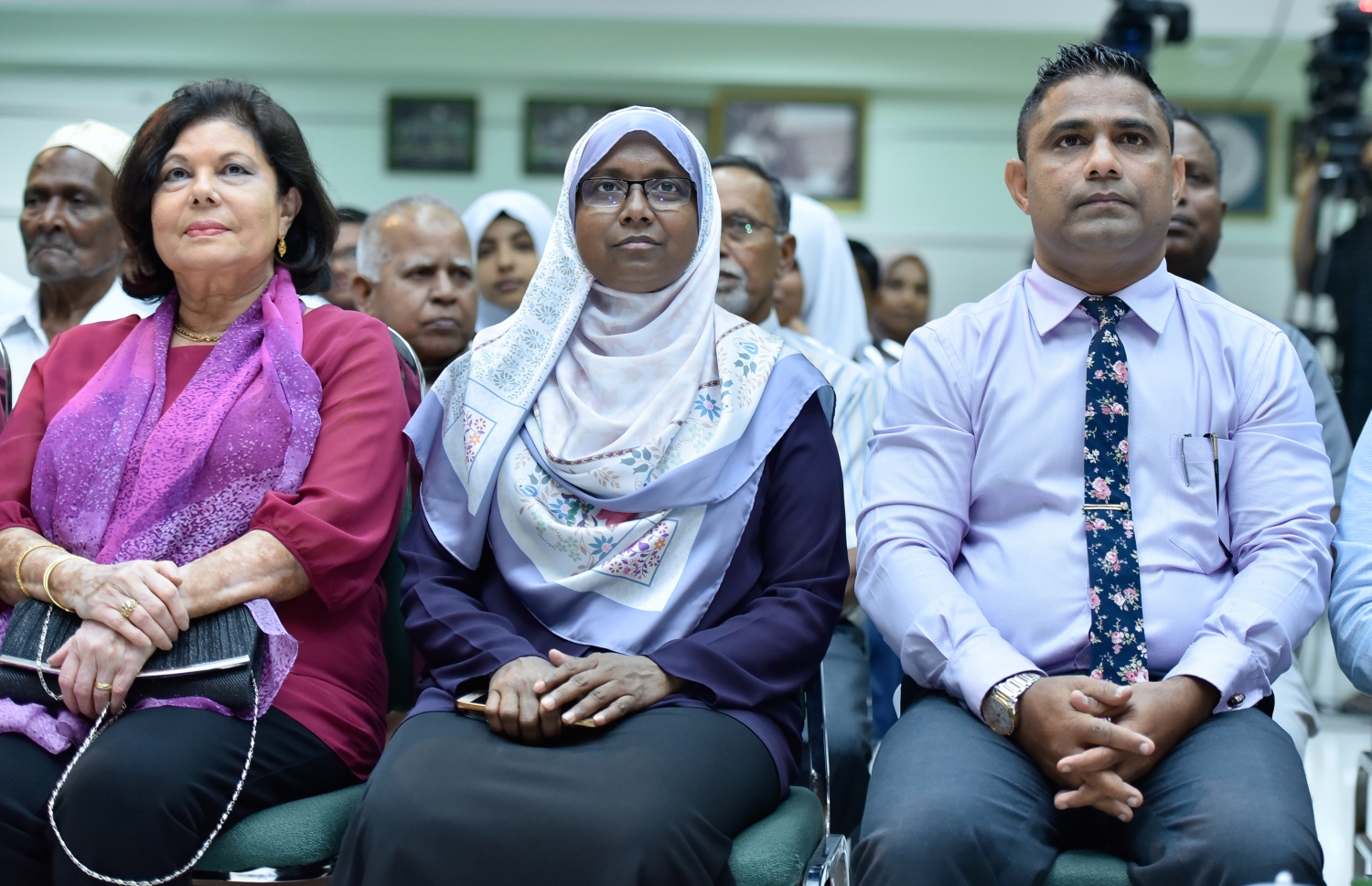 މާލެ: ފެބުރުއަރީ 27: ދިވެހިރާއްޖޭގެ ގައުމީ ތާރީޚު ދުވަހުގެ ރަސްމީ ޖަލްސާގެ ތެރެއިން. -- ފޮޓޯ: އަހުމަދު ނިޝާތު /މިހާރު