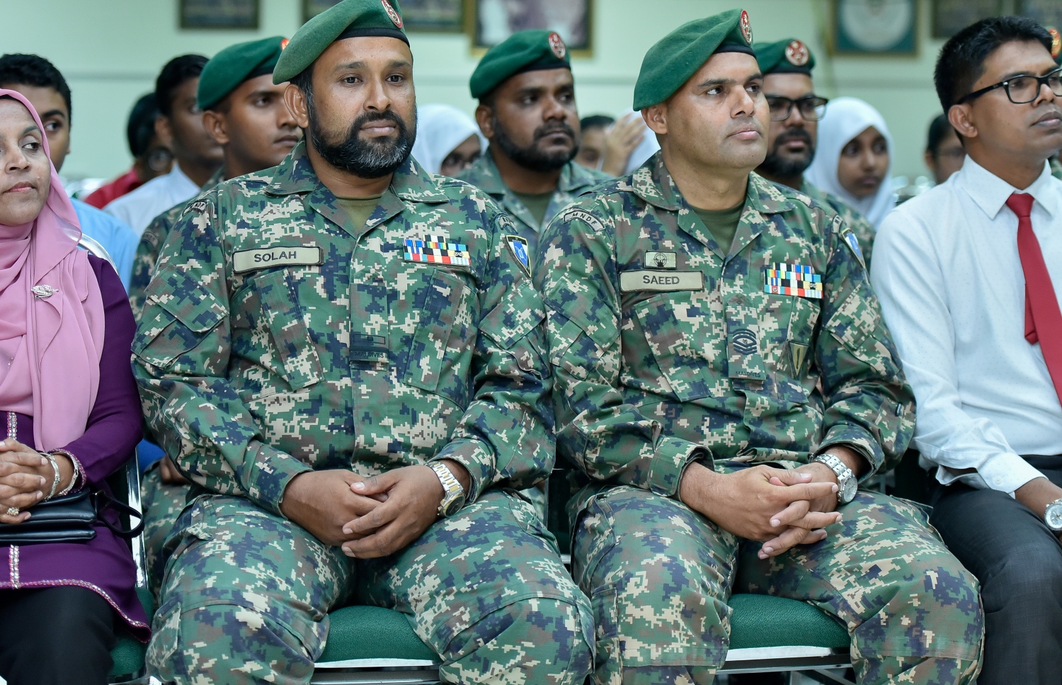 މާލެ: ފެބުރުއަރީ 27: ދިވެހި ރާއްޖޭގެ ގައުމީ ތާރީޚު ދުވަހުގެ ރަސްމީ ޖަލްސާގެ ތެރެއިން. -- ފޮޓޯ: އަހުމަދު ނިޝާތު /މިހާރު