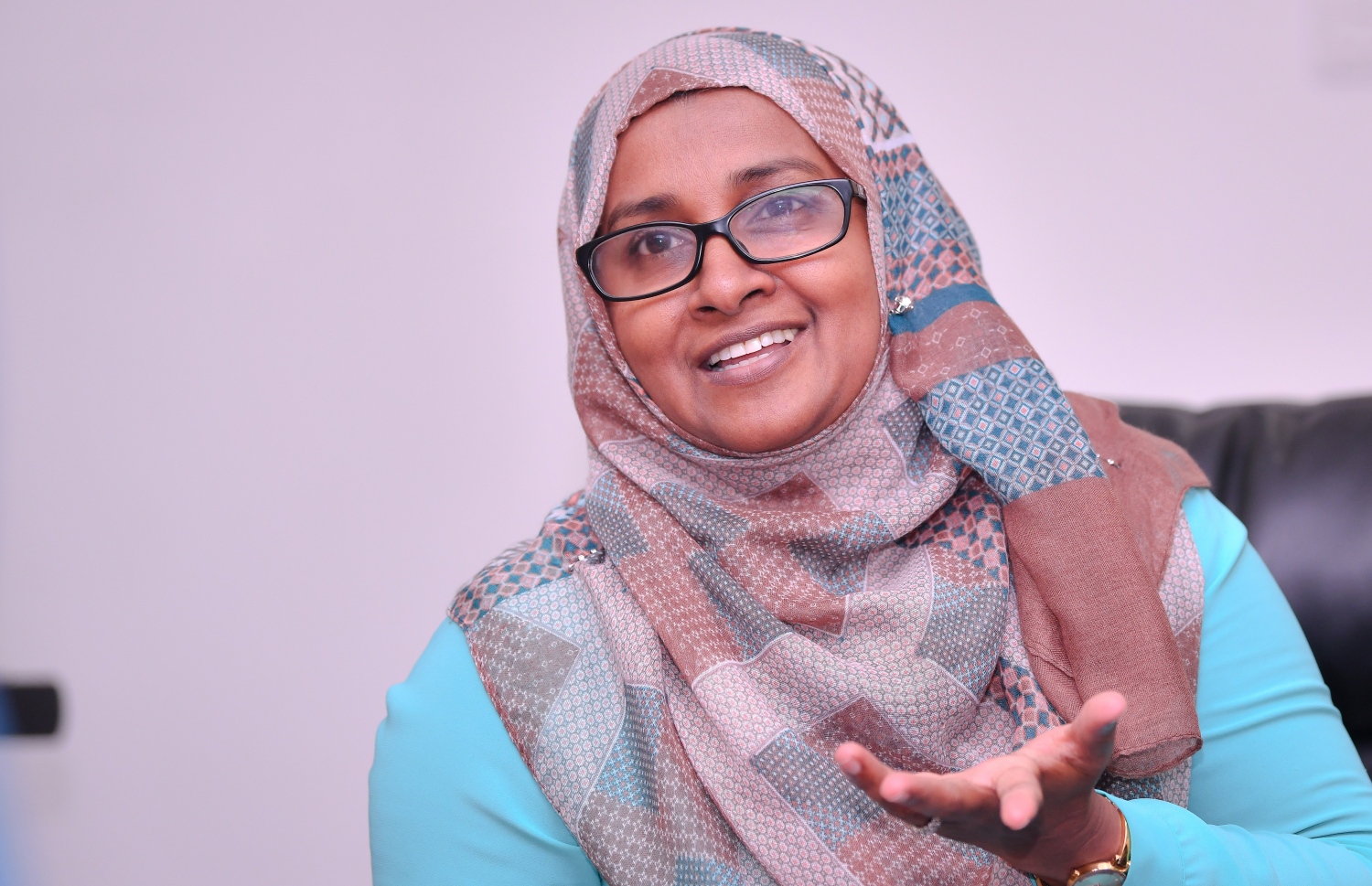 މަރިޔަމް ޝަފީގް "މިހާރު" އާ ވާހަކަދައްކަވަނީ-- ފޮޓޯ: ނިޝާން އަލީ/ މިހާރު