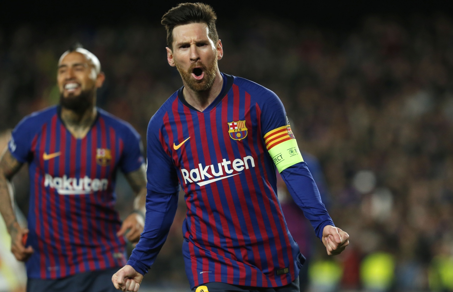 ބާސެލޯނާގެ ލިއޮނަލް މެސީ ލަނޑު ޖެހުމަށް ފަހު އުފާފާޅުކުރަނީ. --ފޮޓޯ: އޭއެފްޕީ