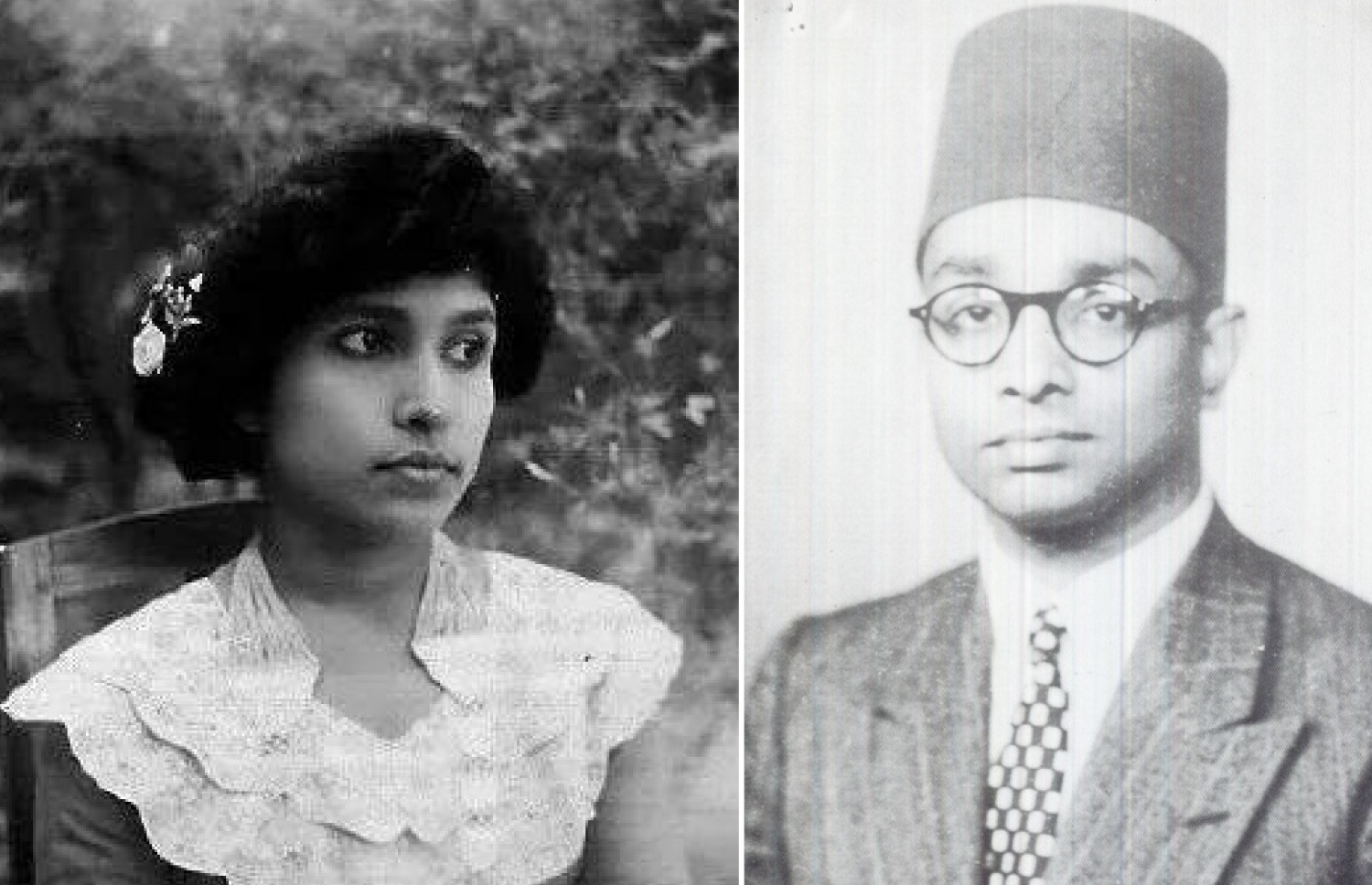 މުހައްމަދު ޖަމީލް ދީދީ އާއި އަނބިކަނބަލުން ޝަރީފާ ހަސަން (ކުއްޅަވައްގޭ ސިއްތި): މިއީ 1950 ގެ އަހަރެއްގައި ނަންގަވާފައިވާ ފޮޓޯފުޅެއް.