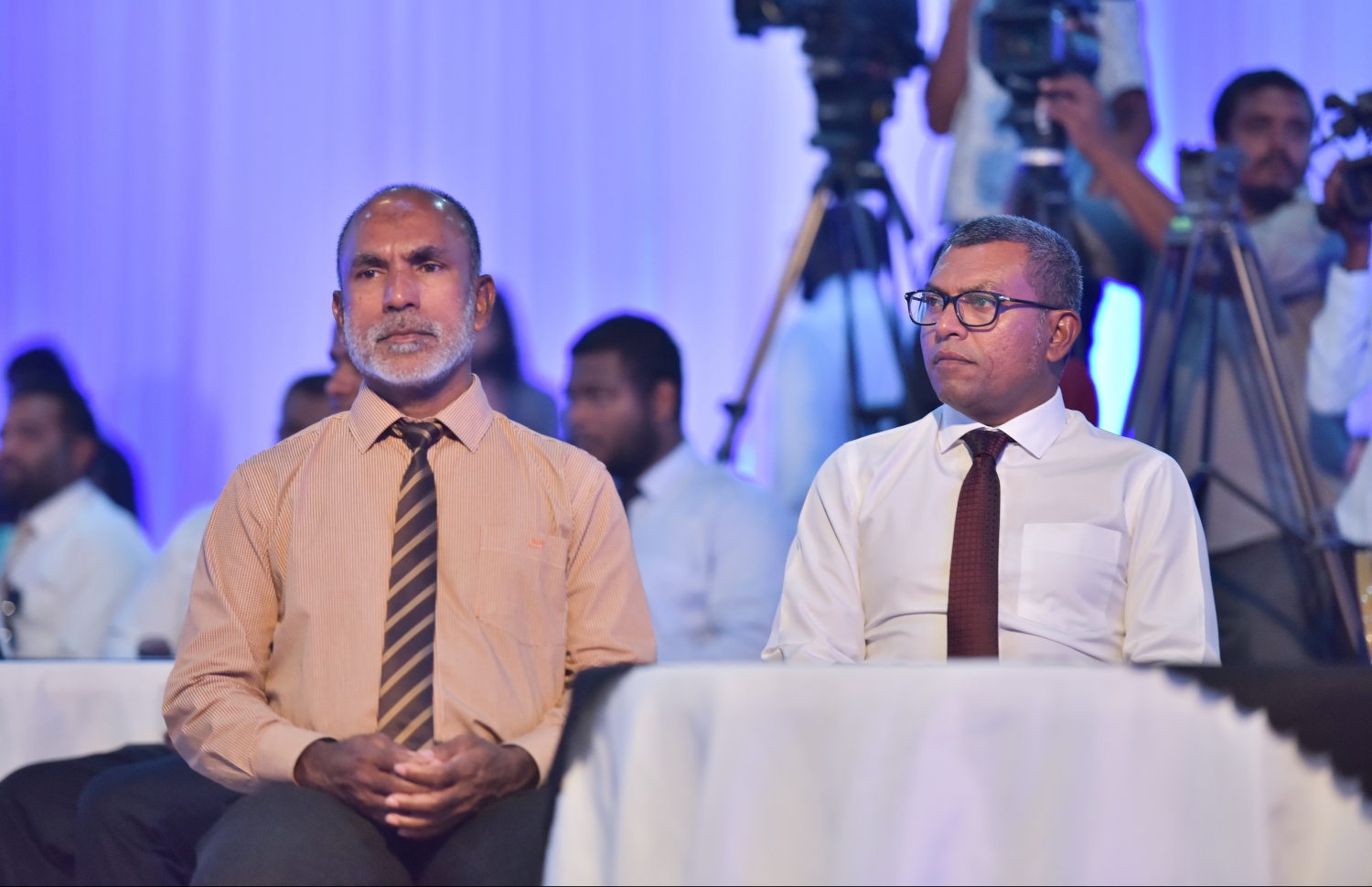 މާލެ: މާޗް 18، 2019- އެސްއެމްއީ ޑިވެލޮޕްމެންޓް ފައިނޭންސް ކޯޕަރޭޝަން (އެސްޑީއެފްސީ) އިފްތިތާހުކުރުގެ ރަސްމިއްޔާތުގެ ތެރެއިން.---ފޮޓޯ: ހުސައިން ވަހީދު/މިހާރު