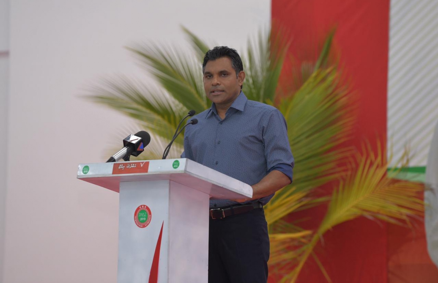 ނައިބު ރައީސް ފައިސަލް، ރިޔާޒު ކެމްޕެއިންގައި ވާހަކަ ދައްކަވަނީ.