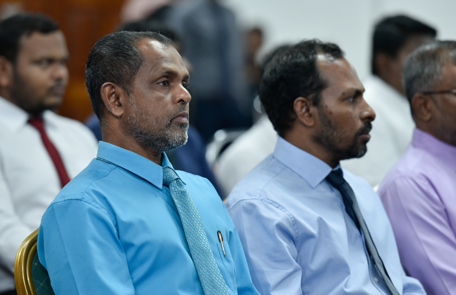 މާލެ: މާޗް 18، 2019: ހާއްސަ އެހީއަށް ބޭނުންވާ މީހުންނަށް އަމާޒުކޮށްގެން ބްރެއިލް ބޭނުންކޮށްގެން ގުރުއާން ކިޔަވައިދޭ ޕްރޮގްރާމެއް އިފްތިތާހުކުރުމަށް އިސްލާމީ މަރުކަޒުގައި ބޭއްވި ރަސްމިއްޔާތެއްގެ ތެރެއިން.-- ފޮޓޯ: އަހުމަދު ނިޝާތު /މިހާރު