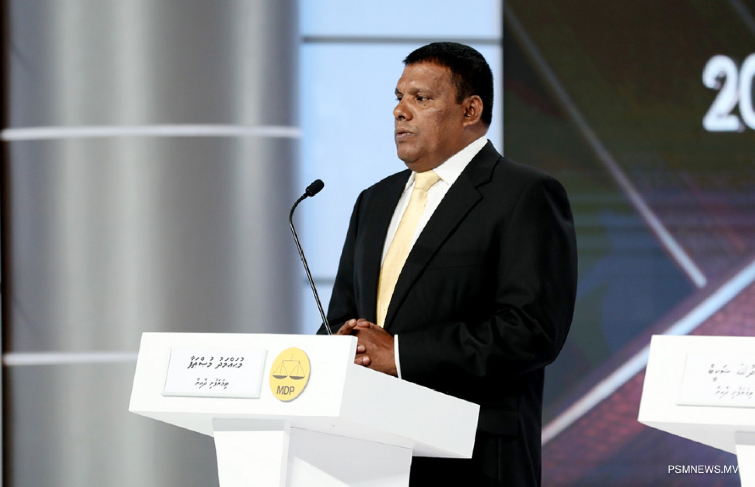 ބަހުސްގައި ރޭ މުސްތަފާ ވާހަކަ ދައްކަވަނީ -- ފޮޓޯ: ޕީއެސްއެމް