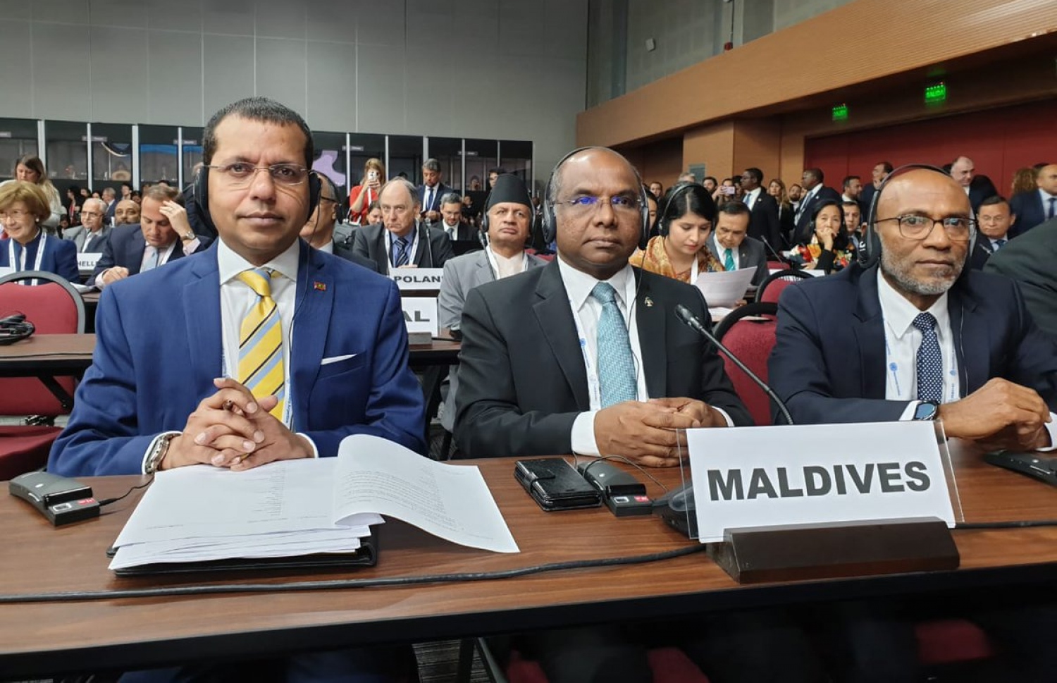 ޔޫއެން ކޮންފަރެންސް އޮން ސައުތު ސައުތު ކޯޕަރޭޝަންގައި ބައިވެރިވާ ރާއްޖޭގެ ވަފުދު. ފޮޓޯ: ފޮރިން މިނިސްޓްރީ