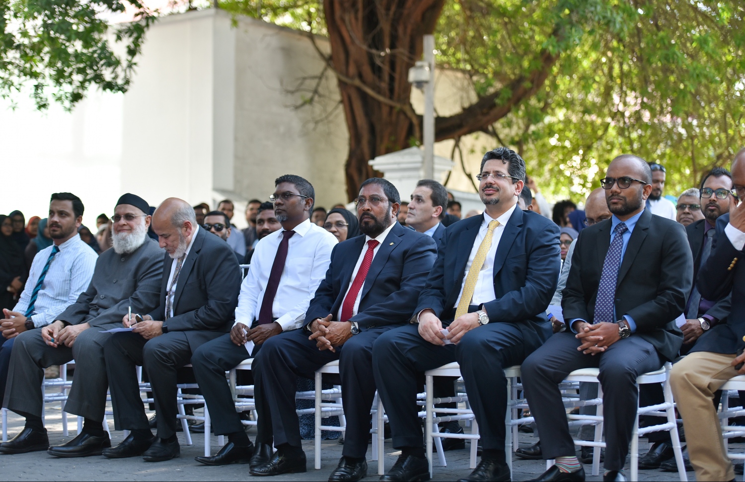 މާލެ: މާޗް 27، 2019- މޯލްޑިވްސް އިސްލާމިކް ބޭންކުގެ އާ ހެޑް އޮފީސް ހުޅުވުމުގެ ހަފްލާގެ ތެރެއިން.---ފޮޓޯ: ހުސައިން ވަހީދު/މިހާރު