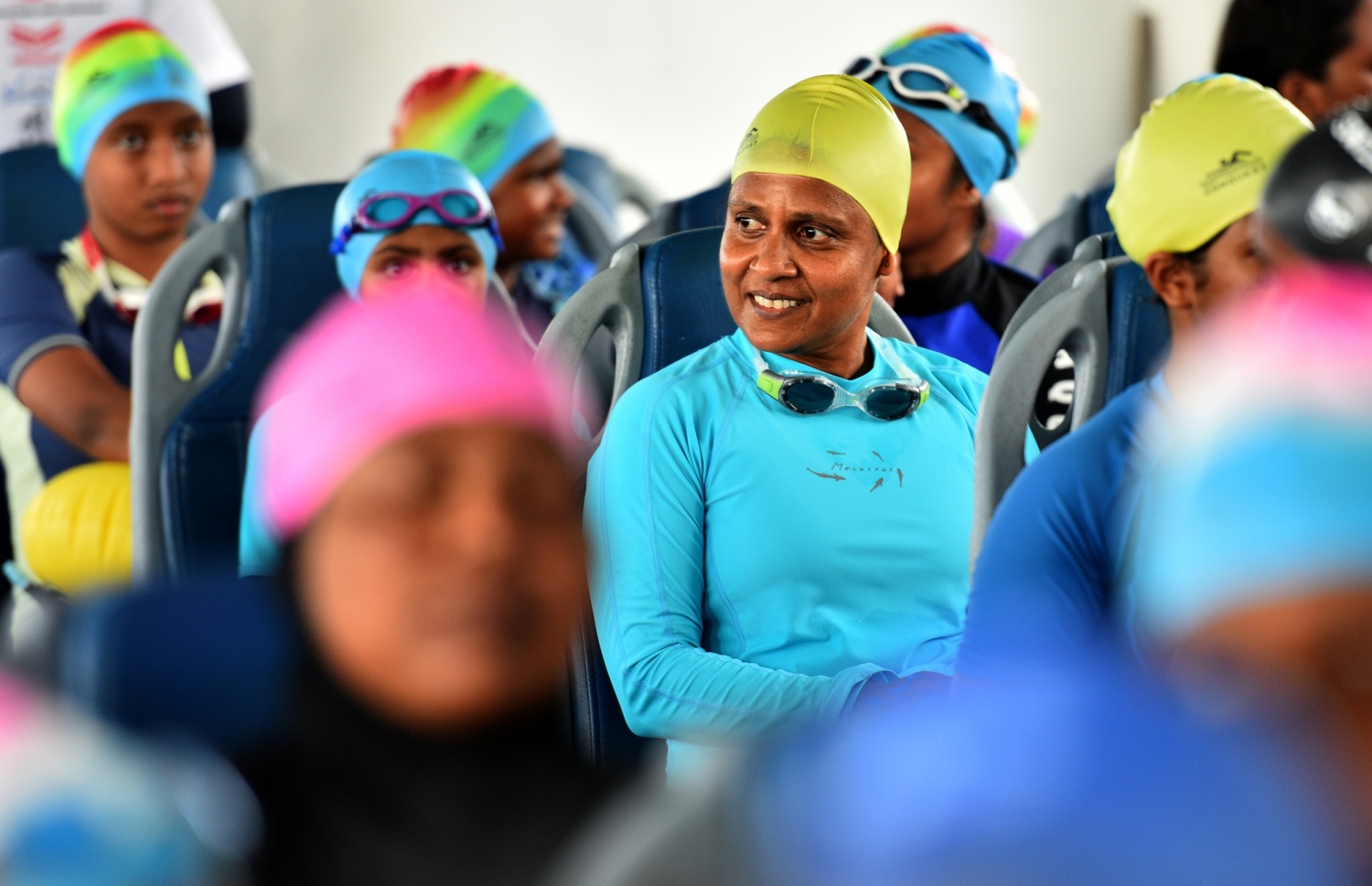 މާލެ: މާޗް 30، 2019: ބައިނަލްއަގުވާމީ އަންހެނުންގެ ދުވަސް ފާހަގަ ކުރަން މޯލްޑިވްސް ލައިފްގާޑް އެސޯސިއޭޝަނުން އިންތިޒާމްކުރި "ބްރޭކް ދަ ބެރިއާ" ފެތުމުގައި ފަސްްޓް ލޭޑީ ފަޒްނާ އަހުމަދު ބައިވެރިވެ ވަޑައިގަންނަވަނީ.-- ފޮޓޯ: ރައީސް އޮފީސް