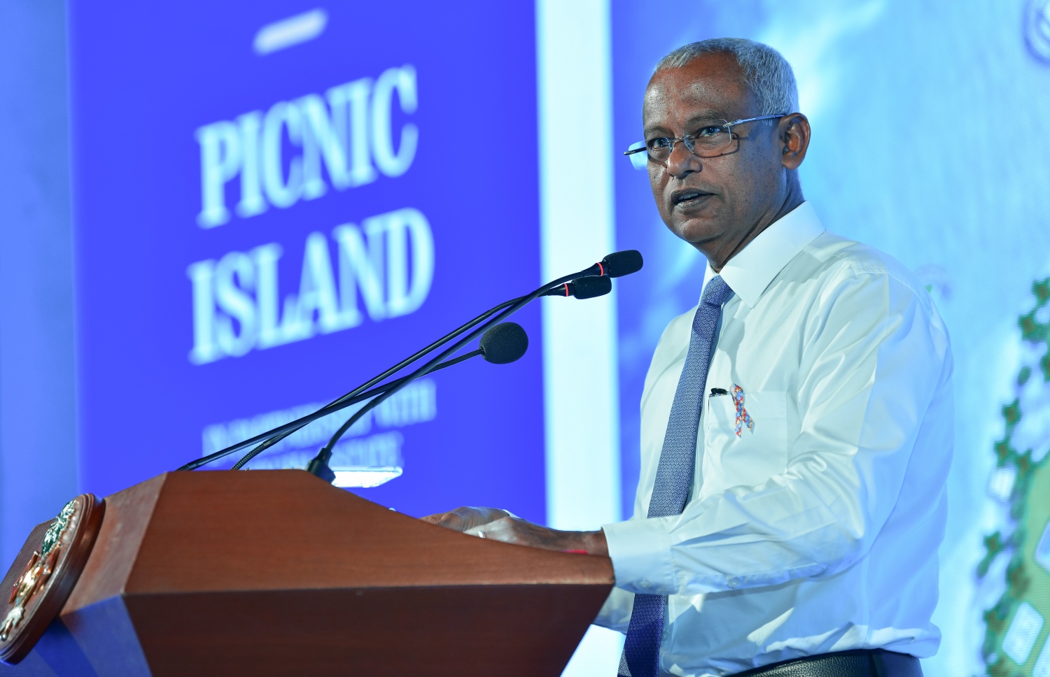 ދަތުރު ދާނެ ރަށް އިއުލާން ކުރެއްވުމުގެ ހަފްލާގައި ރައީސް ވާހަކަ ދައްކަވަނީ: ރައީސް ވިދާޅުވީ އެ ހިދުމަތާއެކު އިޖުތިމާއީ އެތައް މައްސަލައަކަށް ހައްލު ލިބިގެން ދާނެ ކަމަށް-- ފޮޓޯ: ނިޝާން އަލީ/މިހާރު