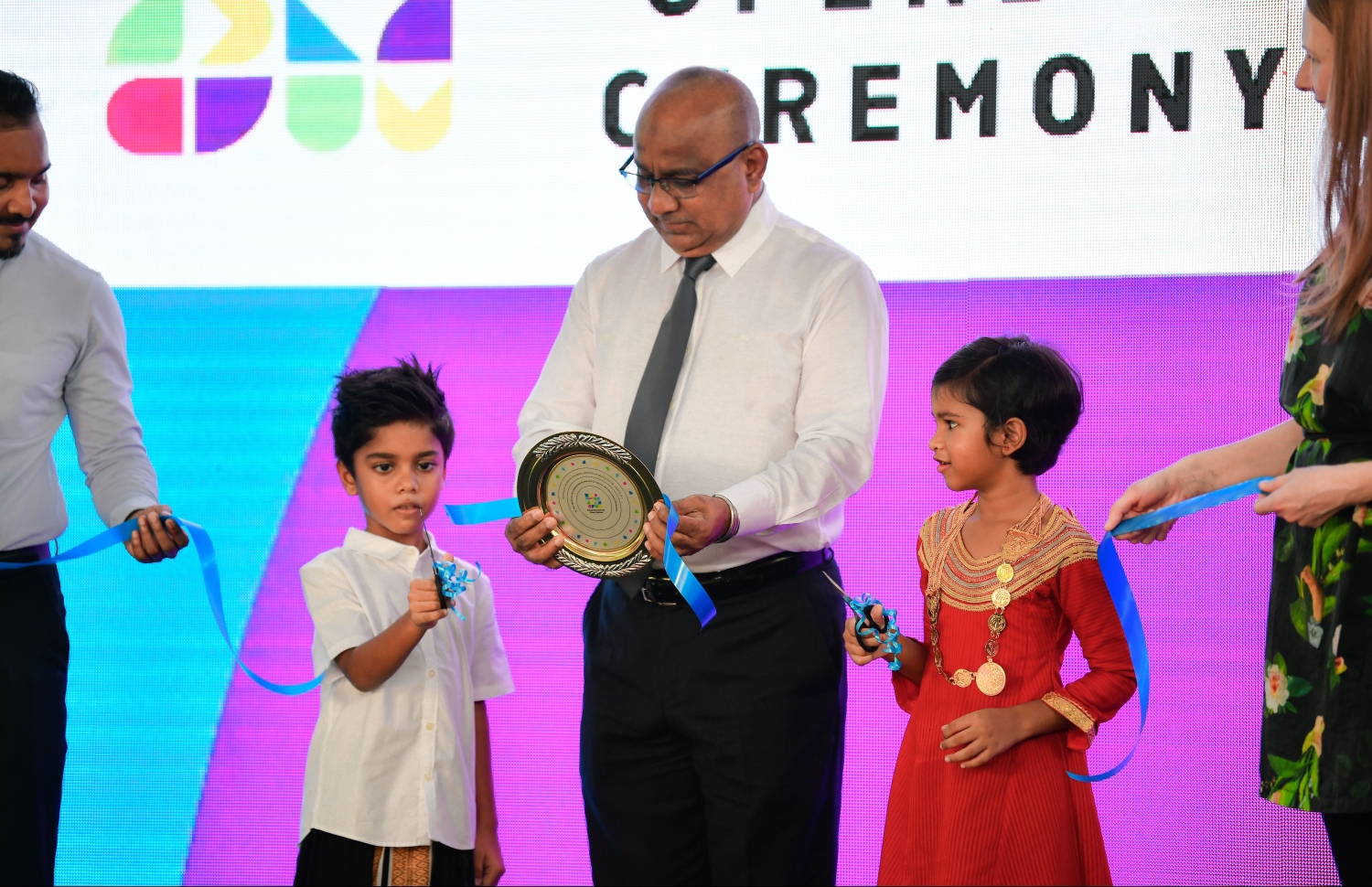 މާލެ: އޭޕްރިލް 8، 2019: ފިންލޭންޑް އިންޓަނޭޝަނަލް ސްކޫލު ހުޅުވުމުގެ ހަފްލާގެ ތެރެއިން.--- ފޮޓޯ: ހުސެން ވަހީދު /މިހާރު