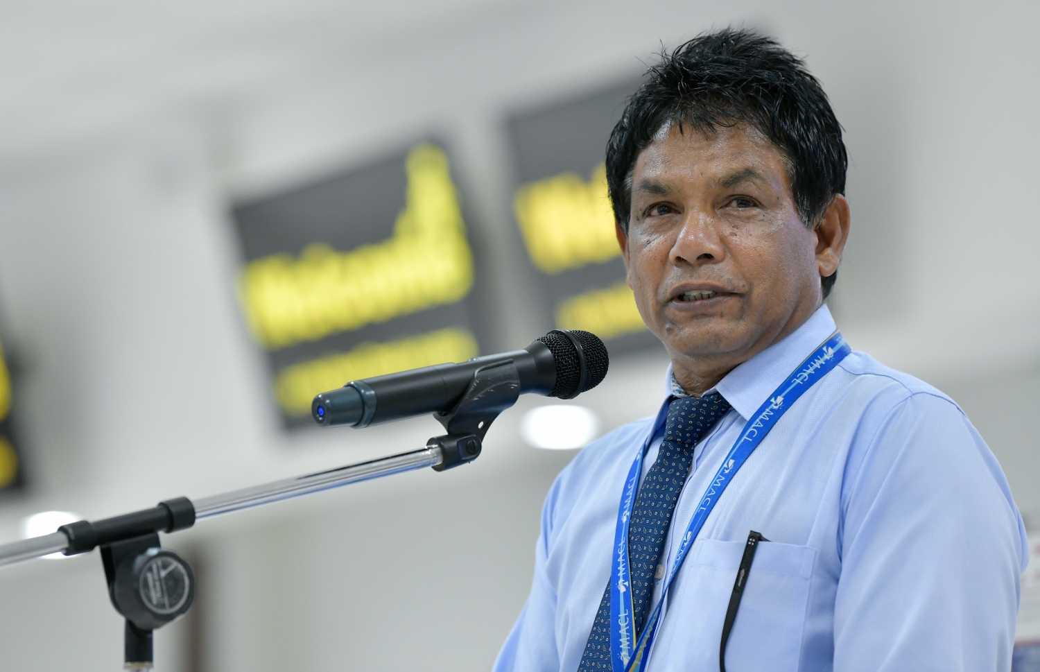 އެމްއޭސީއެލް ހިންގަވާ މޫސާ ސޯލިހް: އެ ކުންފުނީގެ އެމްޑީ ކަމަށް މި ސަރުކާރުން އަދިވެސް ބޭފުޅަކު ކަނޑައެއް ނާޅާ.---ފޮޓޯ: މިހާރު