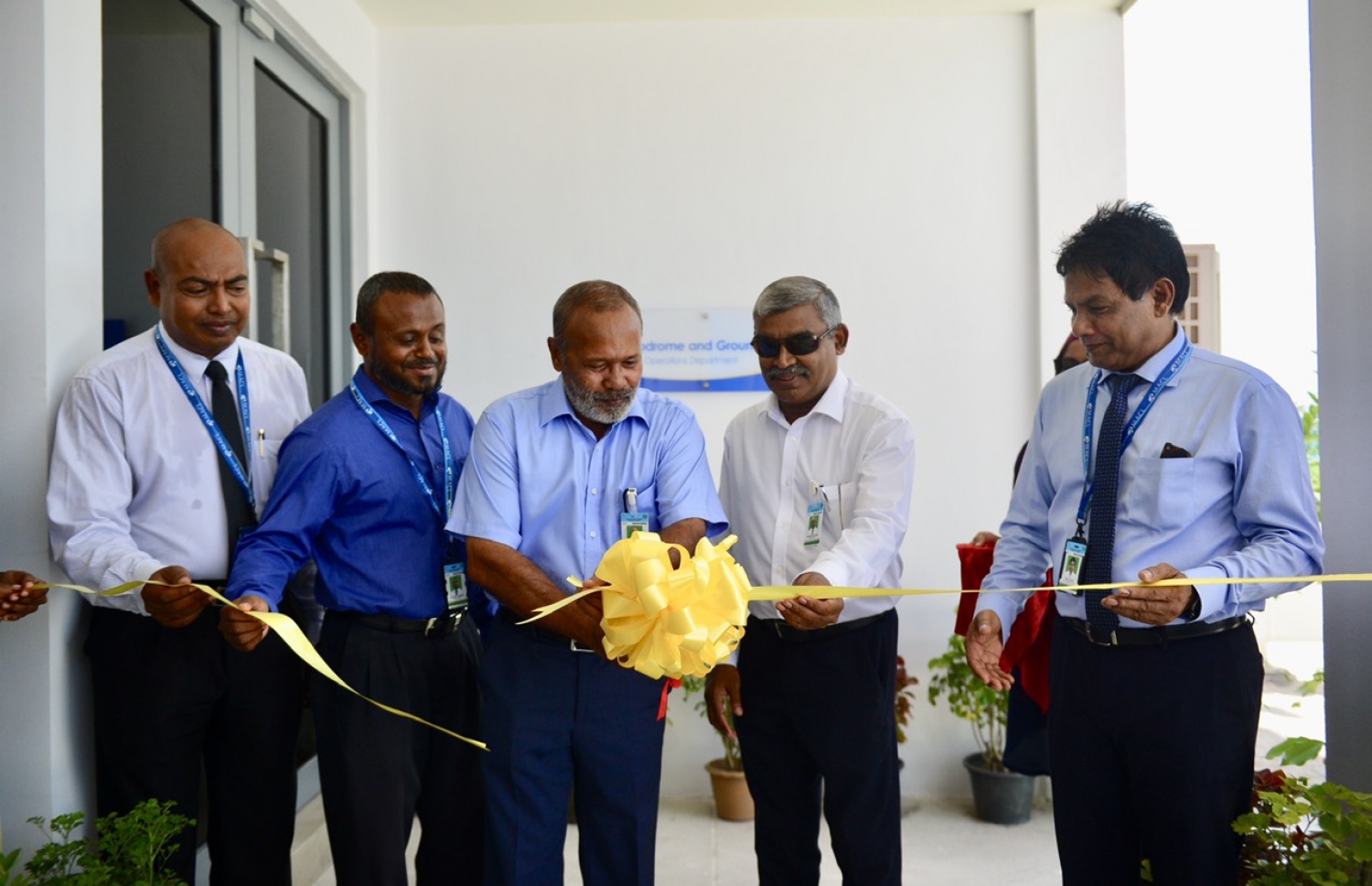 ވެލާނާ އިންޓަނޭޝަނަލް އެއާޕޯޓުގެ އެރޯޑްރޮމްގެ އާ އޮފީސް، އެ ކުންފުނީގެ ބޯޑު މެމްބަރު ނޫރައްދީން (މ) ހުޅުވައިދެއްވަނީ.-- ފޮޓޯ: އެމްއޭސީއެލް