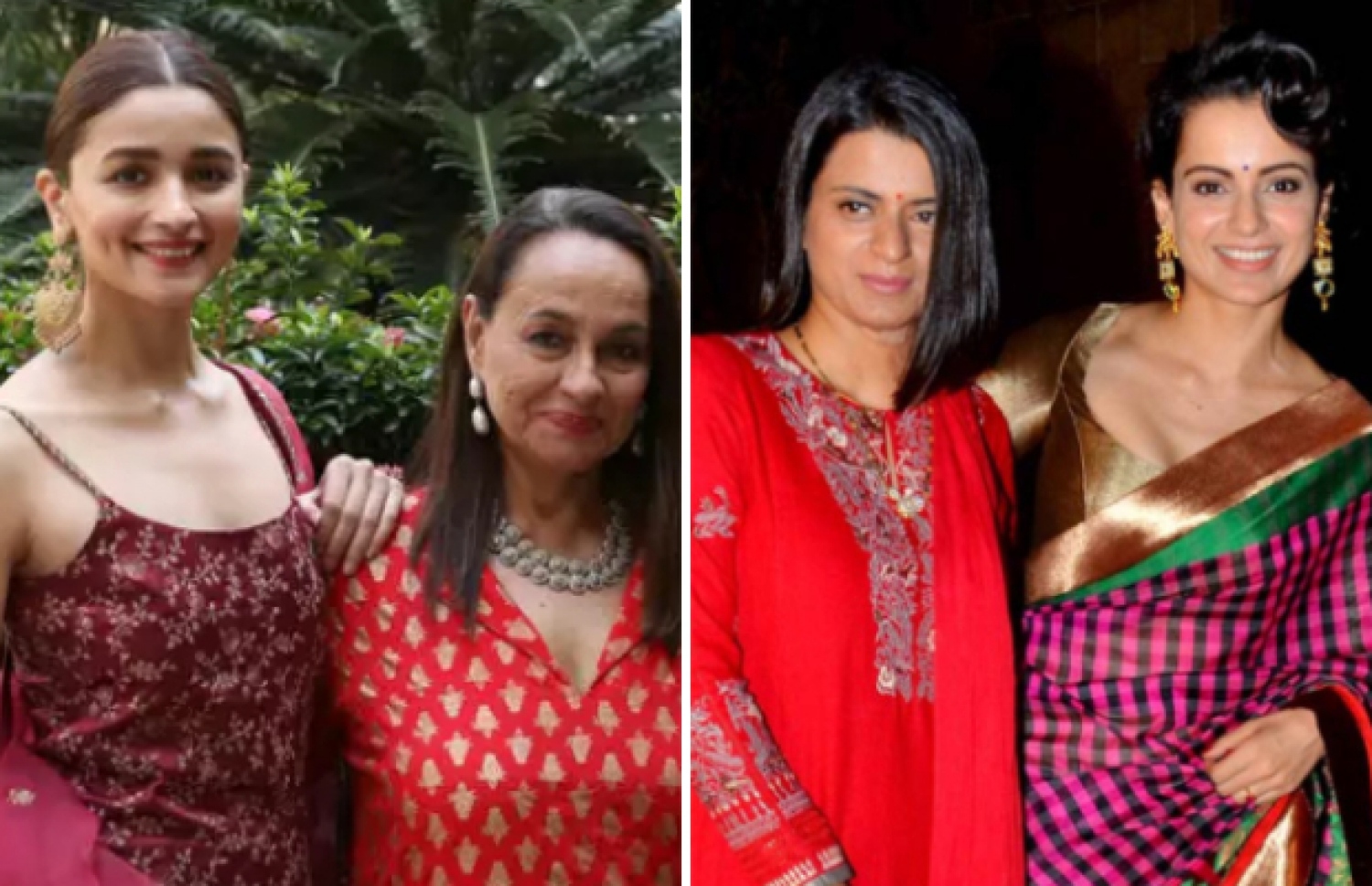 ކަންގަނާ، ދައްތަ ރަންގޯލީއާ އެކު، އާލިއާ، މަންމަ ސޯނީއާ އެކު.