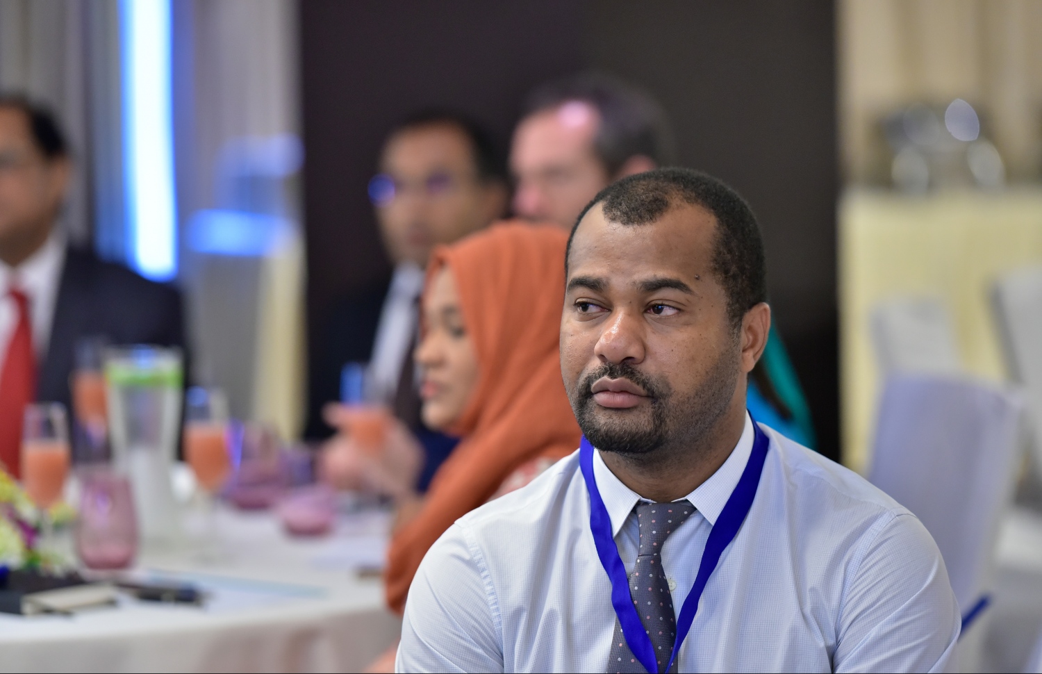 މާލެ- މޭ 2، 2019- މިއަހަރުގެ ނޫސްވެރިކަމުގެ މިނިވަންކަމުގެ ދުވަސް ފާހަގަކުރުމުގެ ގޮތުން ހޮޓަލް ޖެންގައި ބޭއްވި ރަސްމިއްޔާތުގެ ތެރެއިން.--- ފޮޓޯ: ހުސައިން ވަހީދު/މިހާރު