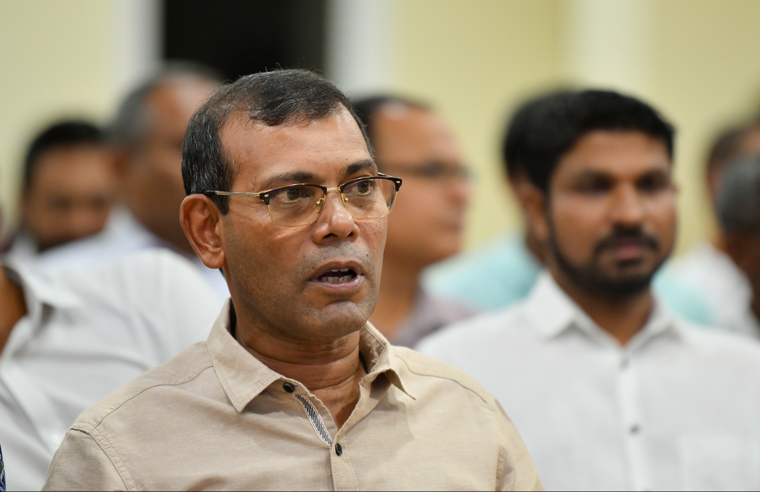 ކުރީގެ ރައީސް މުހައްމަދު ނަޝީދު. --- ފޮޓޯ: ހުސެއިން ވަހީދު/ މިހާރު