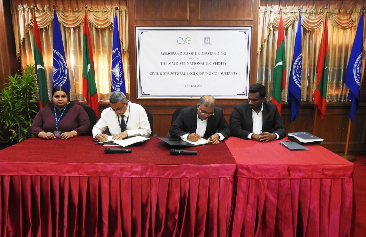 ގައުމީ ޔުނިވާސިޓީ އާއި ސީއެސްއީސީއާ ދެމެދު އެއްބަސްވުމުގައި ސޮއިކުރަނީ--