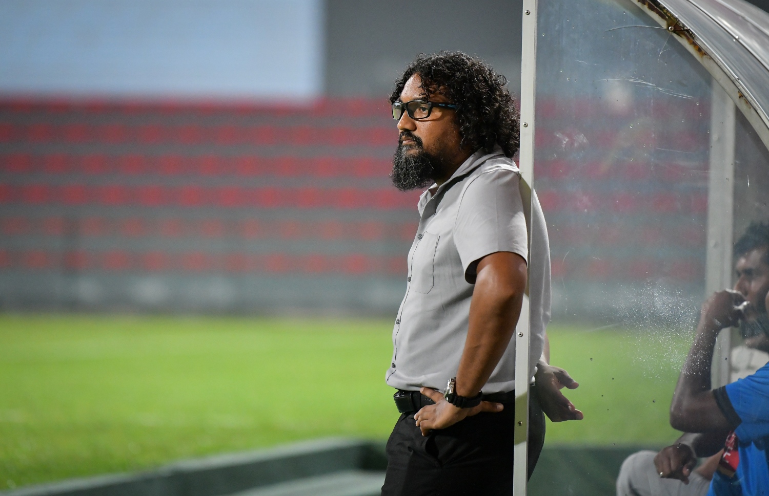 ފޯކައިދޫގެ ކޯޗު އަލީ ނިސްތާރު މެޗެއްގެ ތެރެއިން.-- ފޮޓޯ: ނިޝާން އަލީ/ މިހާރު