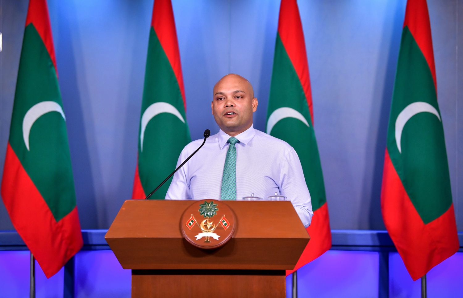 ހޫދު ނޫސްވެރިންނާ ވާހަކަ ދައްކަވަނީ: އިންޑިއާ އަށް ތަނެއް ކުއްޔަށް ދިނުމާ ގުޅޭ އެއްވެސް ވާހަކައެއް މޯދީގެ ދަތުރުފުޅުގައި ވެސް ކުރިއަށް ނުދާ ކަމަށް ވިދާޅުވި. --ފޮޓޯ: ނިޝާން އަލީ/މިހާރު