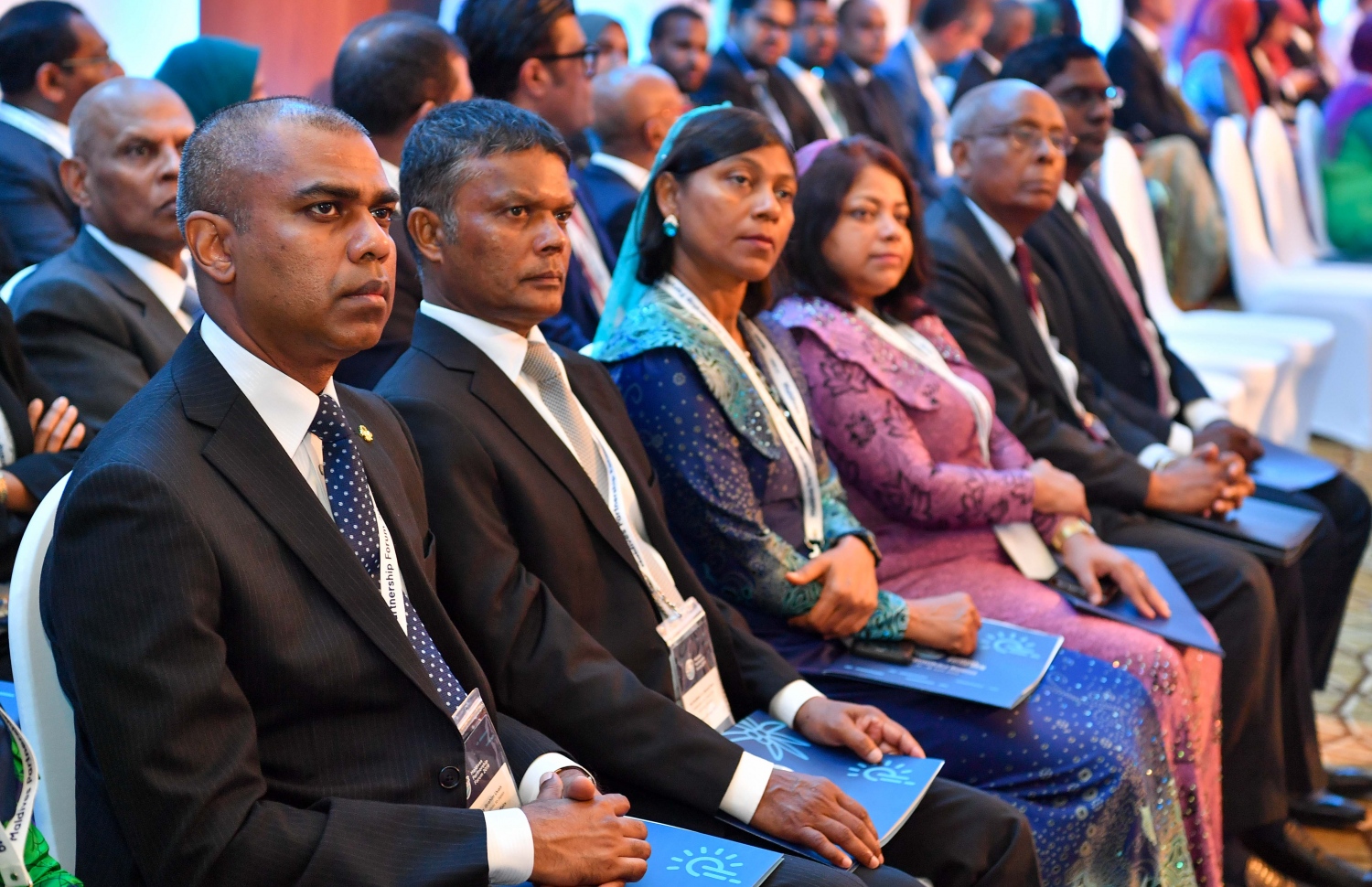 މާލެ: ޖޫން 16، 2019: "މޯލްޑިވްސް ޕާޓްނާޝިޕް ފޯރަމް" ފެށުމަށް ކުރުނބާ މޯލްޑިވްސްގައި ބޭއްވި ރަސްމިއްޔާތެއްގެ ތެރެއިން.-- ފޮޓޯ: ރައީސް އޮފީސް