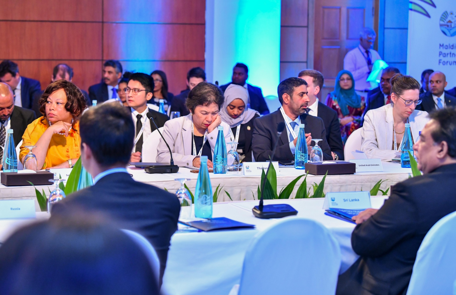 މާލެ: ޖޫން 16، 2019: "މޯލްޑިވްސް ޕާޓްނާޝިޕް ފޯރަމް" ފެށުމަށް ކުރުނބާ މޯލްޑިވްސްގައި ބޭއްވި ރަސްމިއްޔާތެއްގެ ތެރެއިން.-- ފޮޓޯ: ރައީސް އޮފީސް