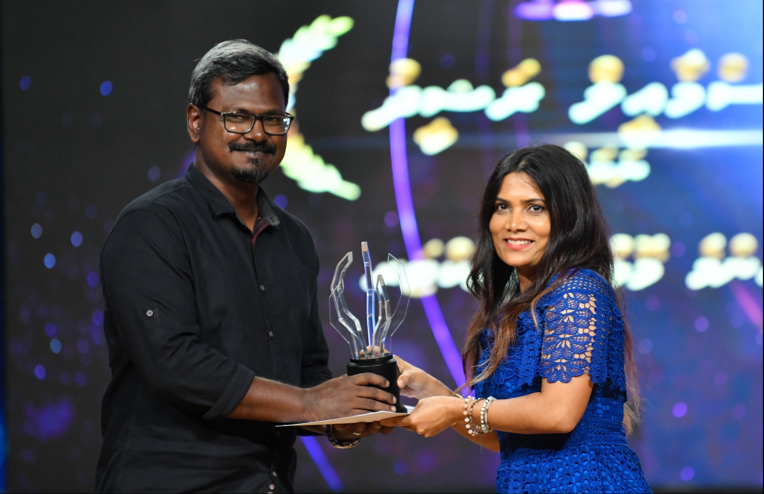 މާލެ: ޖޫން 21، 2019- ޕީއެސްއެމް އޮފީސްތަކުގެ ޓެލެޑްރާމާ މުބާރާތުގެ އެވޯޑު ދިނުމުގެ ހަފުލާގެ ތެރެއިން.---ފޮޓޯ: ހުސައިން ވަހީދު/މިހާރު