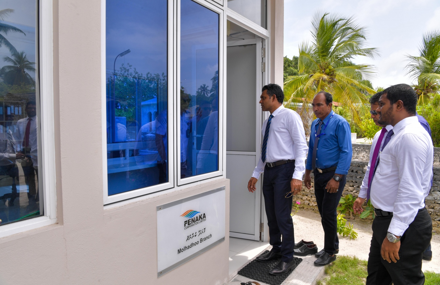 ހއ. މޮޅަދޫ: ޖޫން 22، 2019: ހއ. އަތޮޅުގެ ބައެއް ރަށްރަށަށް ނައިބު ރައީސް ފައިސަލް ފެއްޓެވި ދަތުރުފުޅުގައި އެމަނިކުފާނު ހއ. މޮޅަދޫ ފެނަކައިގެ ހާލަތު ބައްލަވައި ލައްވަނީ.-- ފޮޓޯ: ރައީސް އޮފީސް