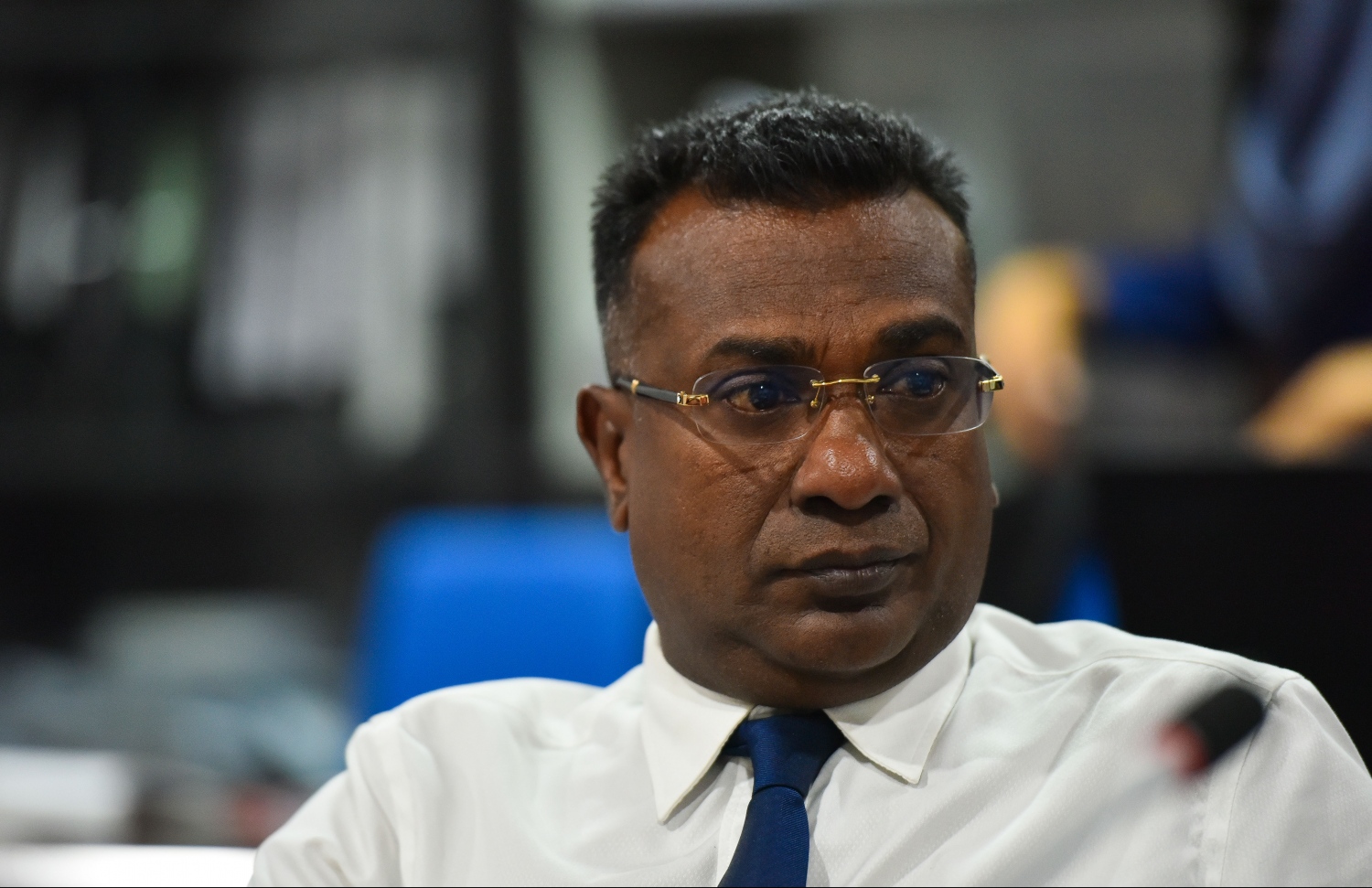 ކާށިދޫ ދާއިރާގެ މެމްބަރު އަބްދުﷲ ޖާބިރު. --- ފޮޓޯ: މިހާރު