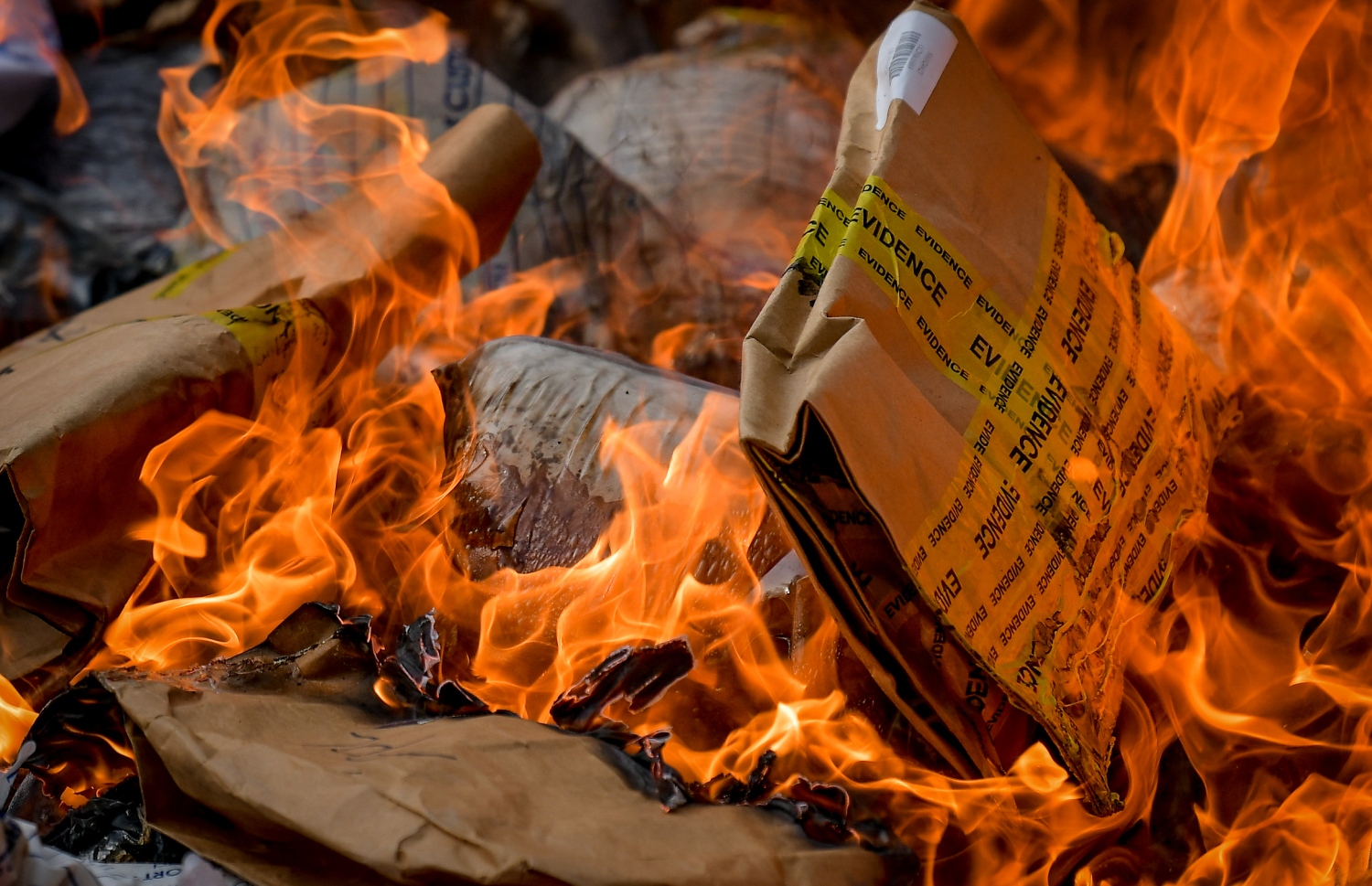 ދޫނިދޫ: ޖޫން 26، 2019- ތަފާތު އެކި މައްސަލަތަކުގައި ފުލުހުން އަތުލައިގެންފައި ހުރި 414 މިލިއަން ރުފިޔާގެ މަސްތުވާތަކެތި ނައްތާލުން: މަސްތުވާތަކެއްޗާ ދެކޮޅަށް މަސައްކަތްކުރާ ބައިނަލްއަގްވާމީ ދުވަހާ ގުޅުވައިގެން ފުލުހުން މިއަދު ވަނީ 419 ކިލޯގެ މަސްތުވާތަކެތި ދޫނިދޫގައި ނައްތާލައިފައި.--ފޮޓޯ: ނިޝާން އަލީ/މިހާރު