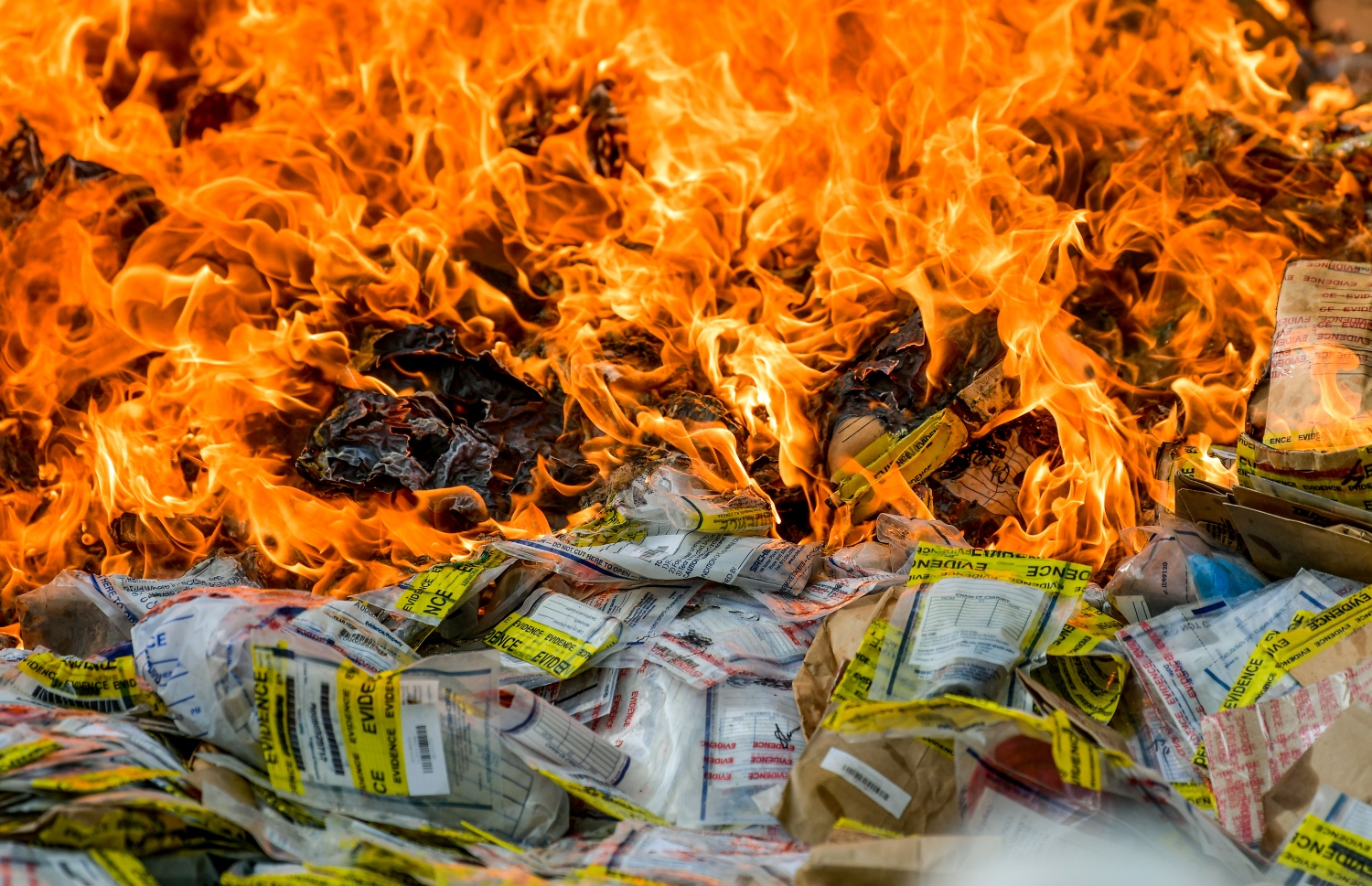 ދޫނިދޫ: ޖޫން 26، 2019- ތަފާތު އެކި މައްސަލަތަކުގައި ފުލުހުން އަތުލައިގެންފައި ހުރި 414 މިލިއަން ރުފިޔާގެ މަސްތުވާތަކެތި ނައްތާލުން: މަސްތުވާތަކެއްޗާ ދެކޮޅަށް މަސައްކަތްކުރާ ބައިނަލްއަގްވާމީ ދުވަހާ ގުޅުވައިގެން ފުލުހުން މިއަދު ވަނީ 419 ކިލޯގެ މަސްތުވާތަކެތި ދޫނިދޫގައި ނައްތާލައިފައި.--ފޮޓޯ: ނިޝާން އަލީ/މިހާރު